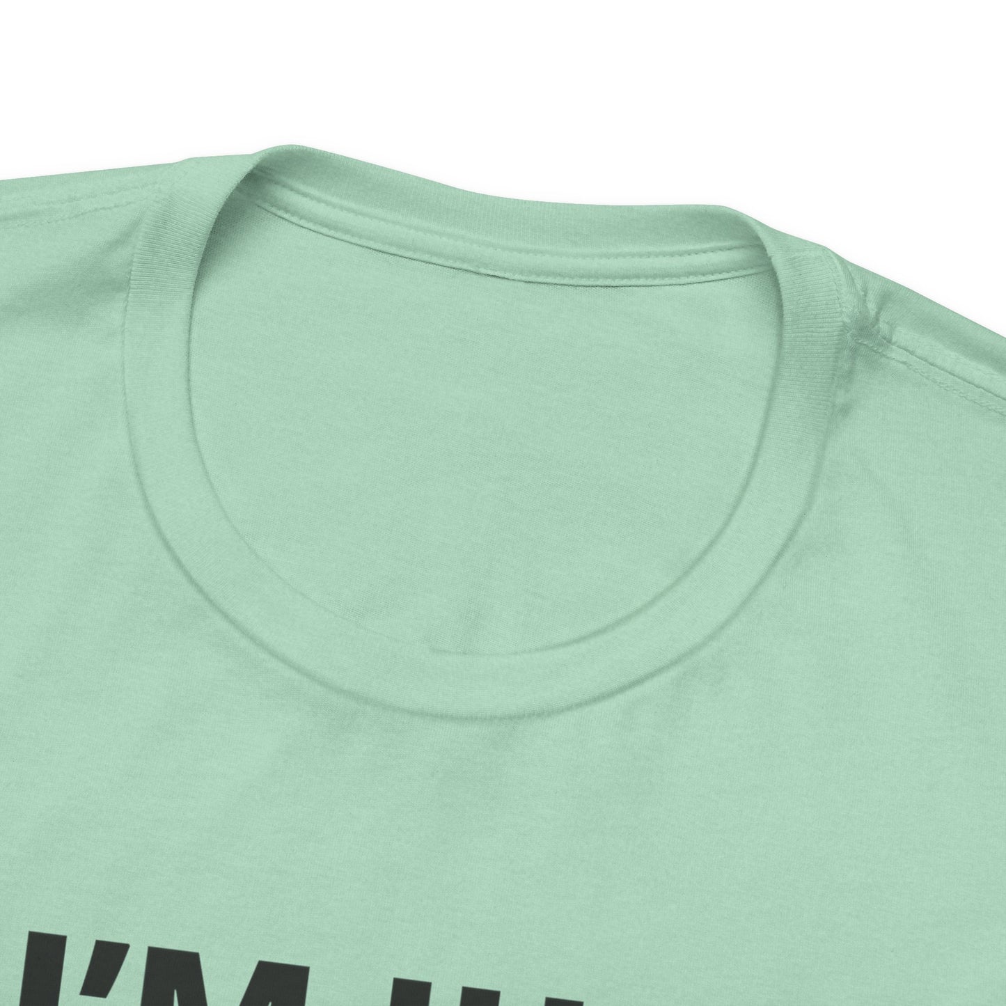 Funny Holiday Tee - 'I’m Just Here for the Alcohol and Eggnog' Unisex Jersey Short Sleeve Shirt