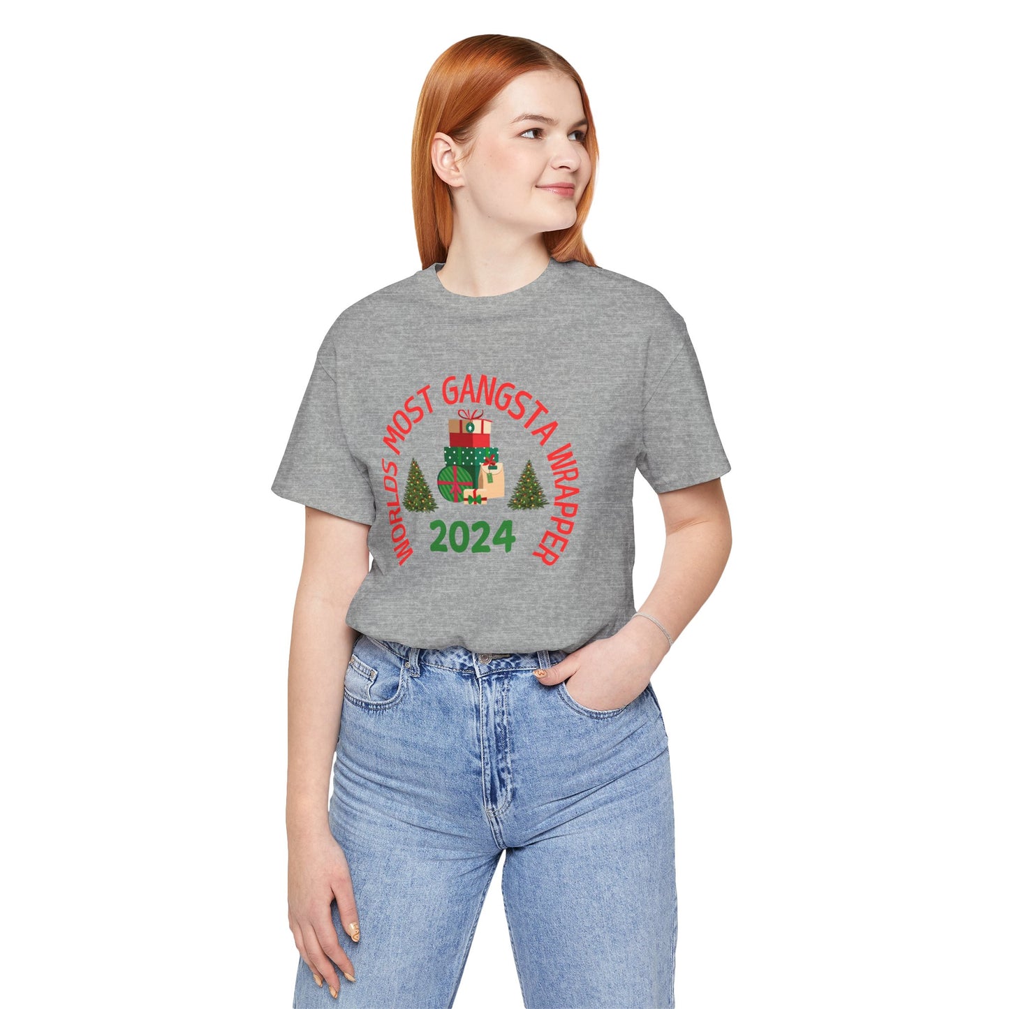 World's Most Gangsta Wrappers Unisex T-Shirt - Fun Holiday Tee 2024