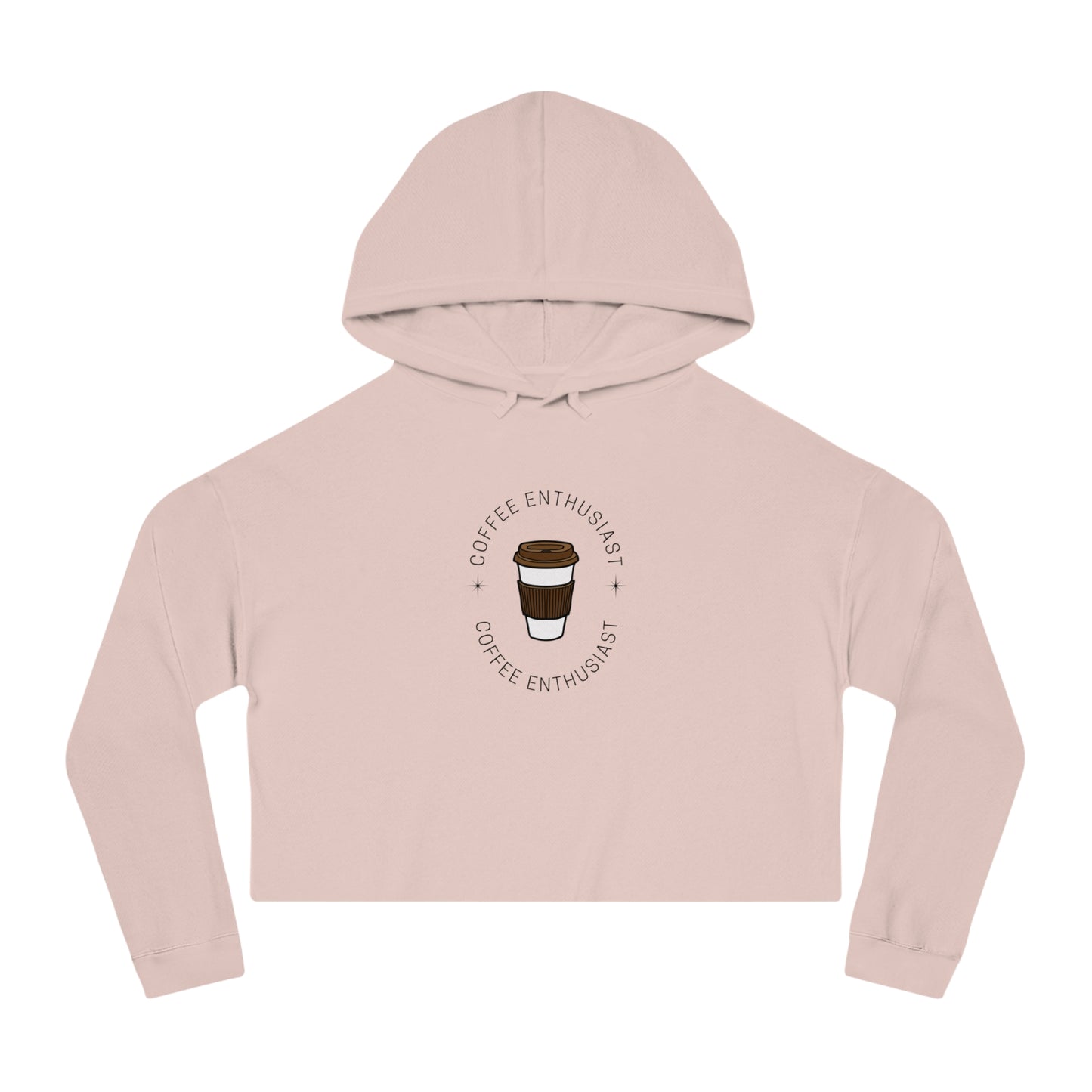Women’s Coffee Cropped Hooded Sweatshirt
