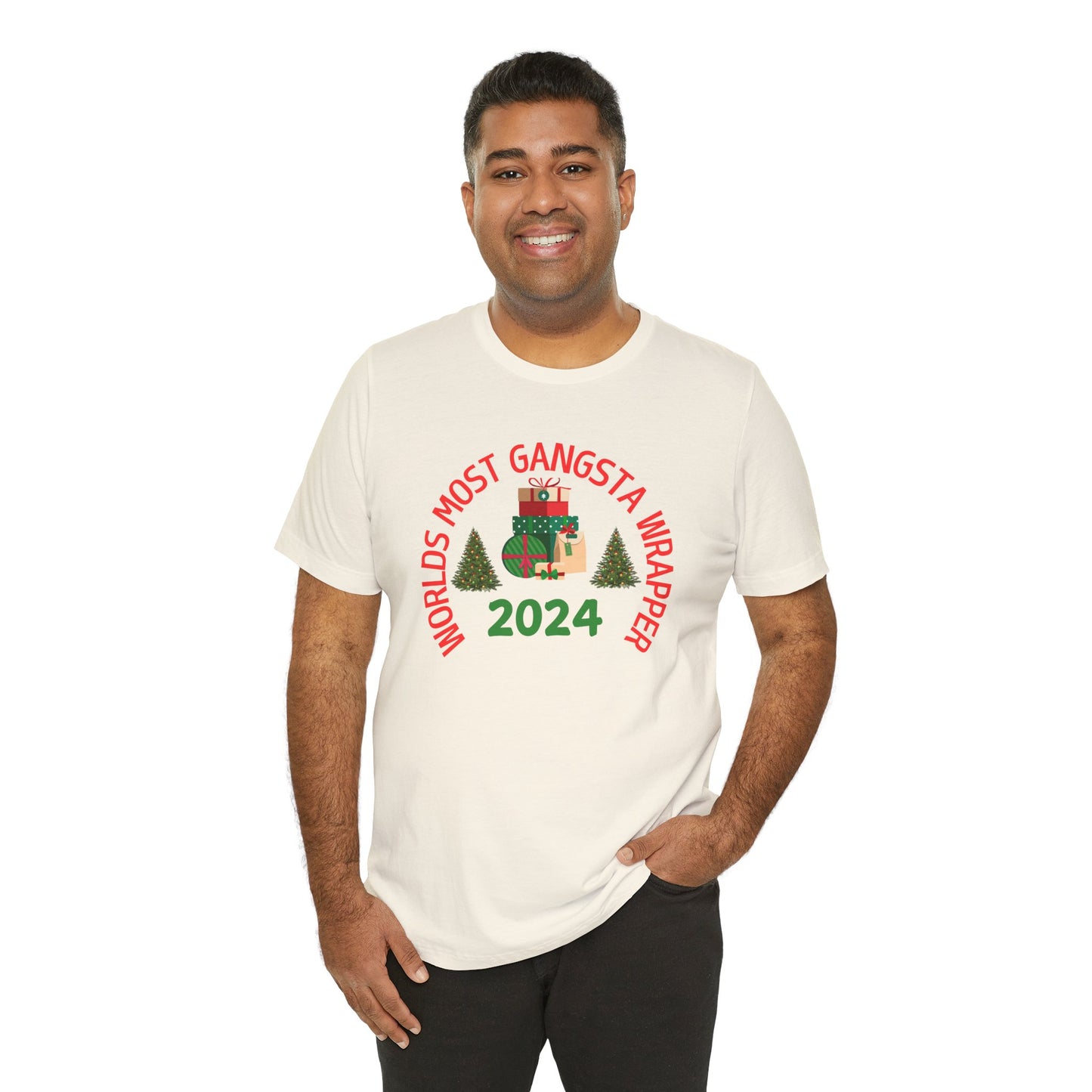 World's Most Gangsta Wrappers Unisex T-Shirt - Fun Holiday Tee 2024