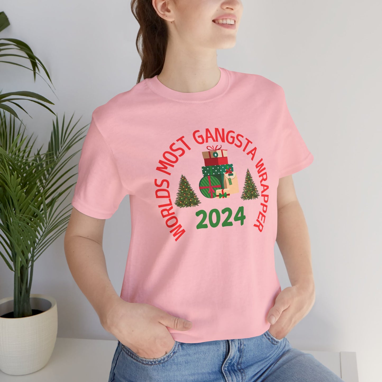 World's Most Gangsta Wrappers Unisex T-Shirt - Fun Holiday Tee 2024