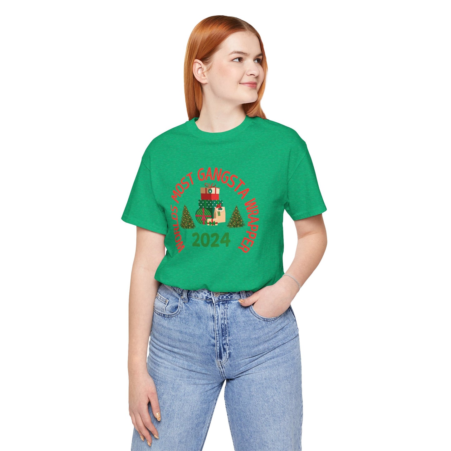 World's Most Gangsta Wrappers Unisex T-Shirt - Fun Holiday Tee 2024