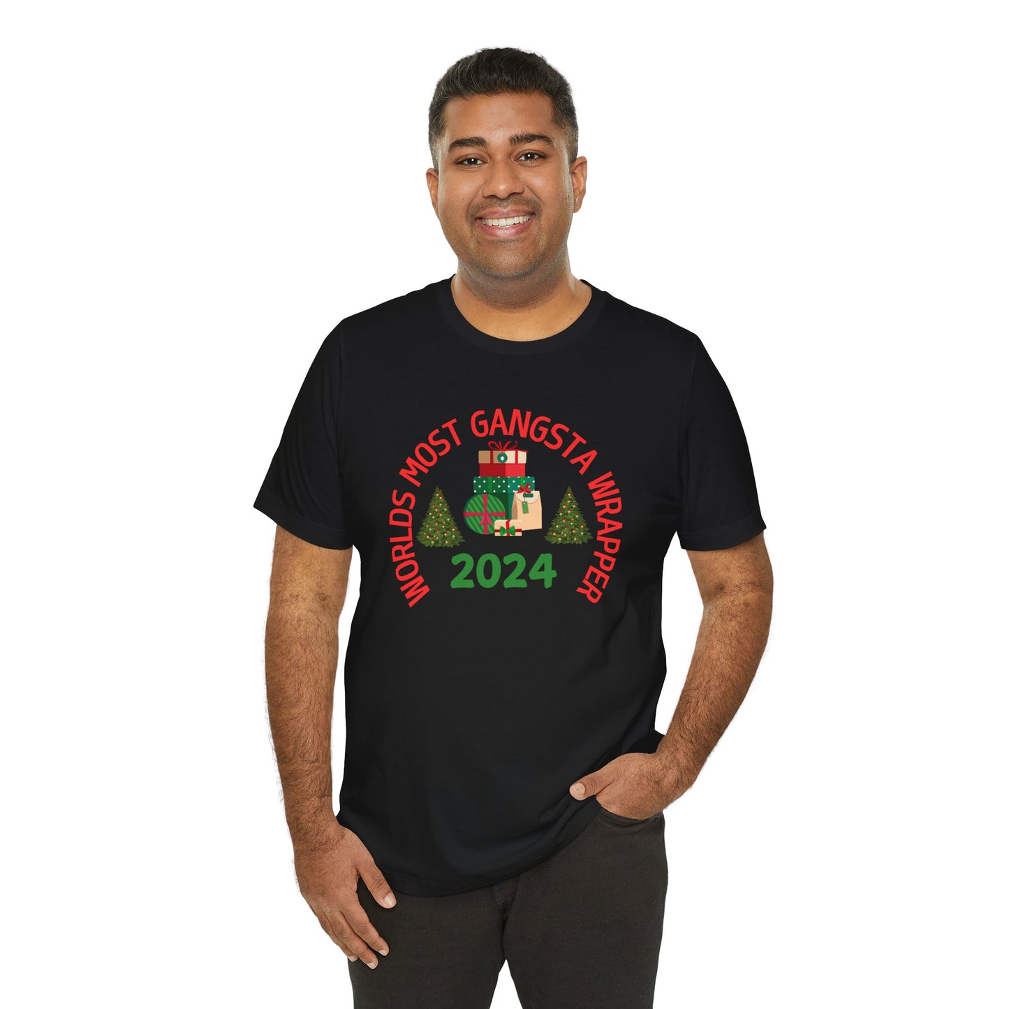 World's Most Gangsta Wrappers Unisex T-Shirt - Fun Holiday Tee 2024