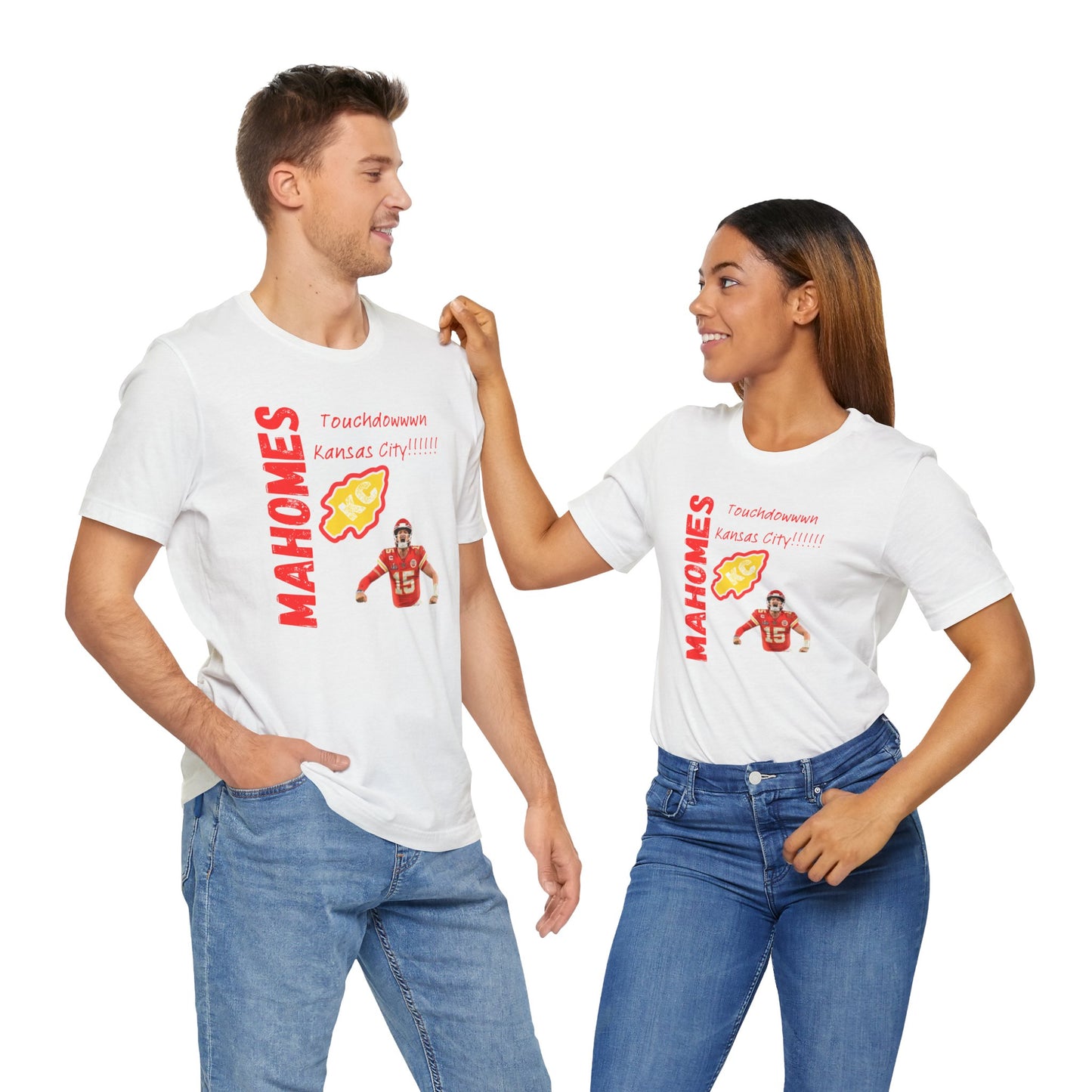 Kansas City Mahomes Touchdown Tee - Unisex Jersey Short Sleeve Shirt