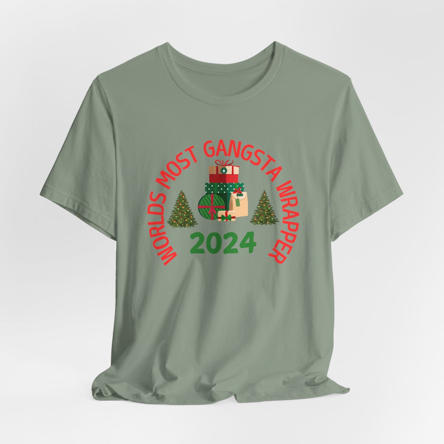 World's Most Gangsta Wrappers Unisex T-Shirt - Fun Holiday Tee 2024