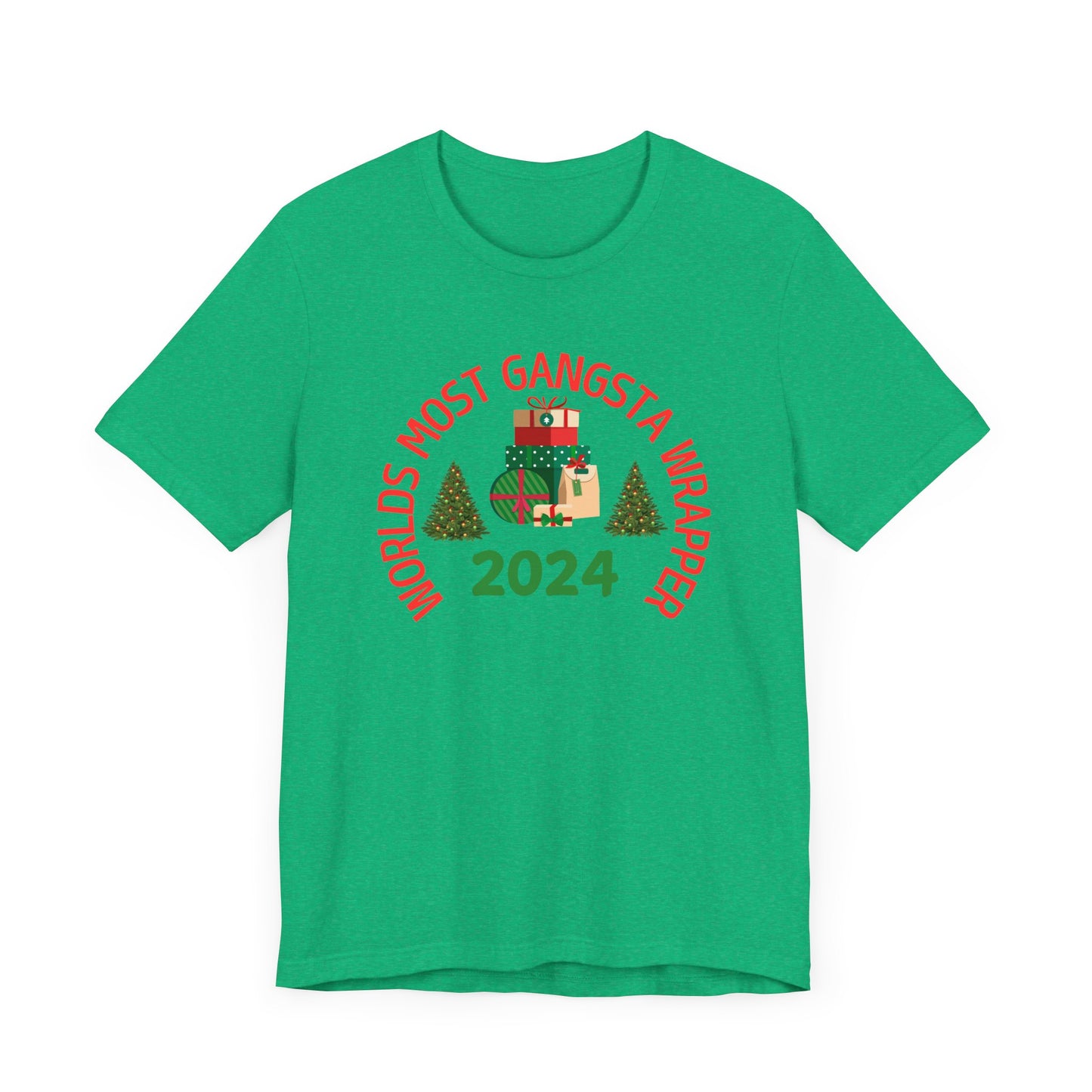 World's Most Gangsta Wrappers Unisex T-Shirt - Fun Holiday Tee 2024