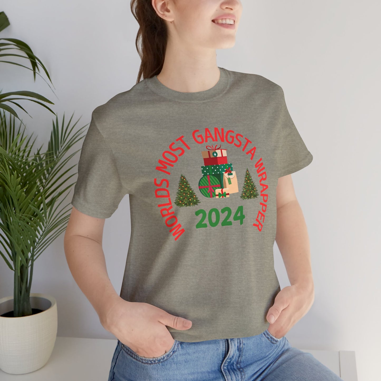 World's Most Gangsta Wrappers Unisex T-Shirt - Fun Holiday Tee 2024