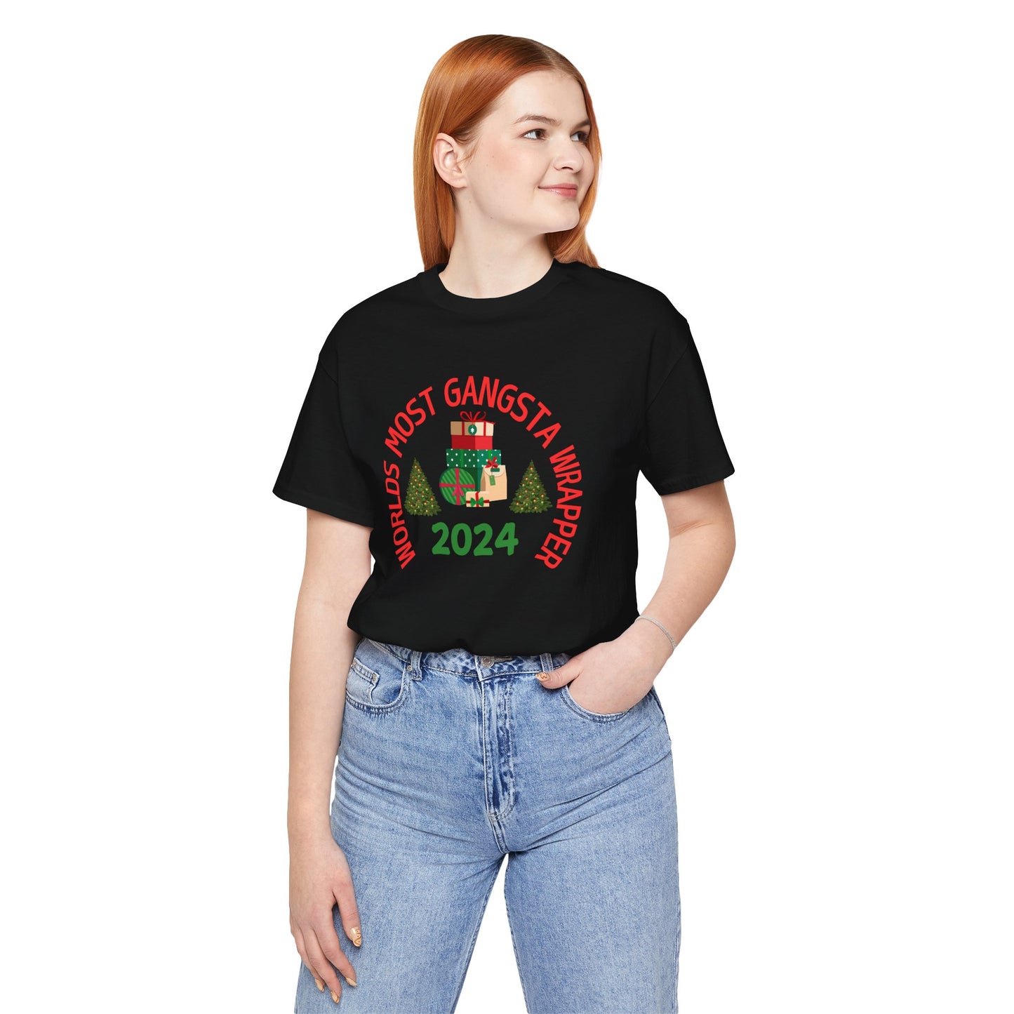 World's Most Gangsta Wrappers Unisex T-Shirt - Fun Holiday Tee 2024