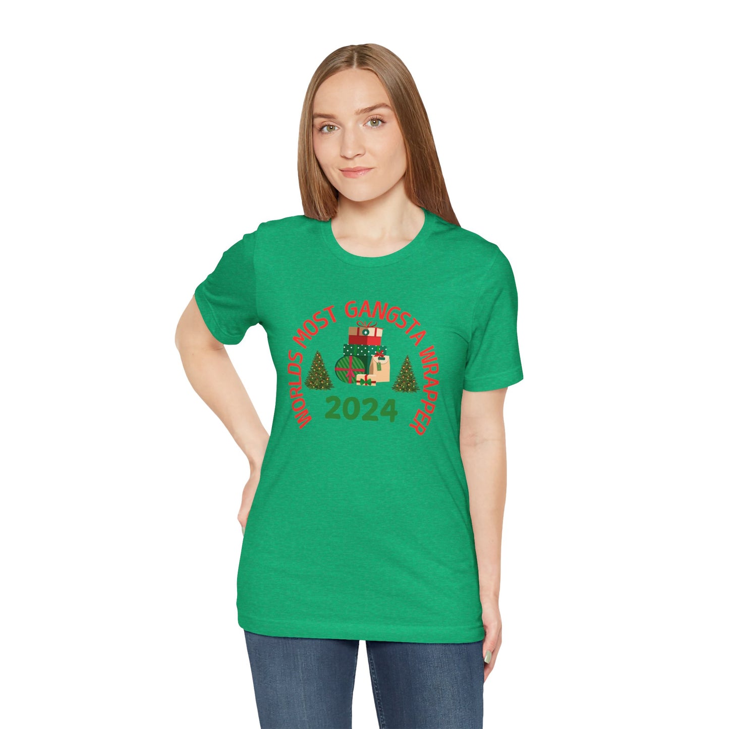 World's Most Gangsta Wrappers Unisex T-Shirt - Fun Holiday Tee 2024
