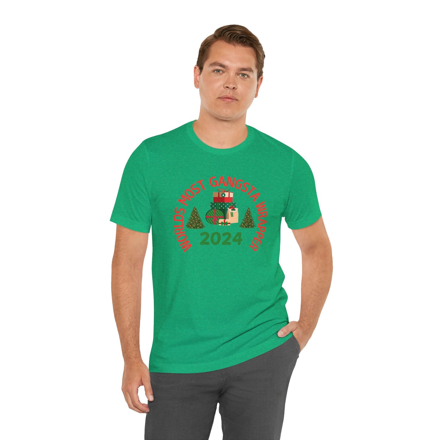 World's Most Gangsta Wrappers Unisex T-Shirt - Fun Holiday Tee 2024