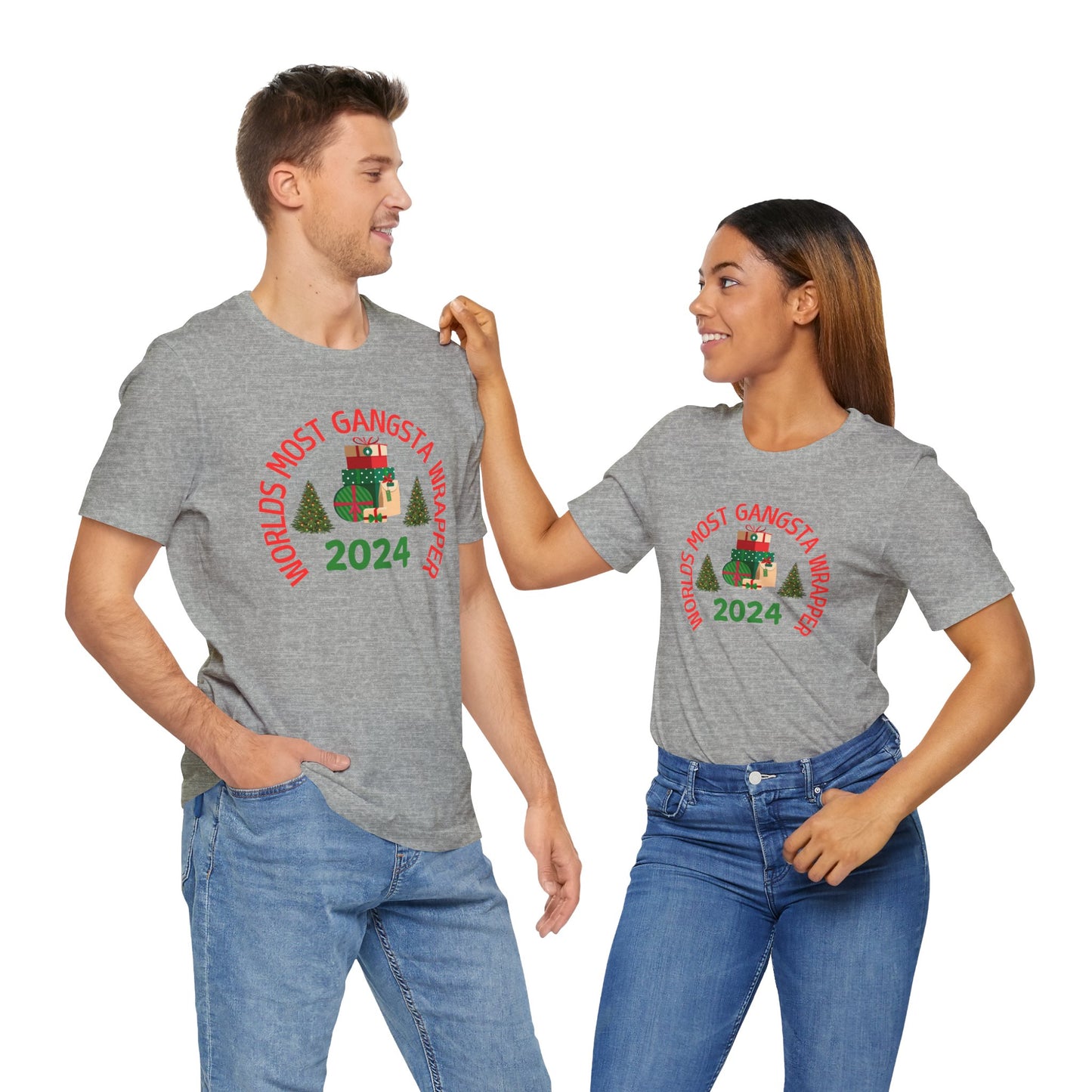World's Most Gangsta Wrappers Unisex T-Shirt - Fun Holiday Tee 2024