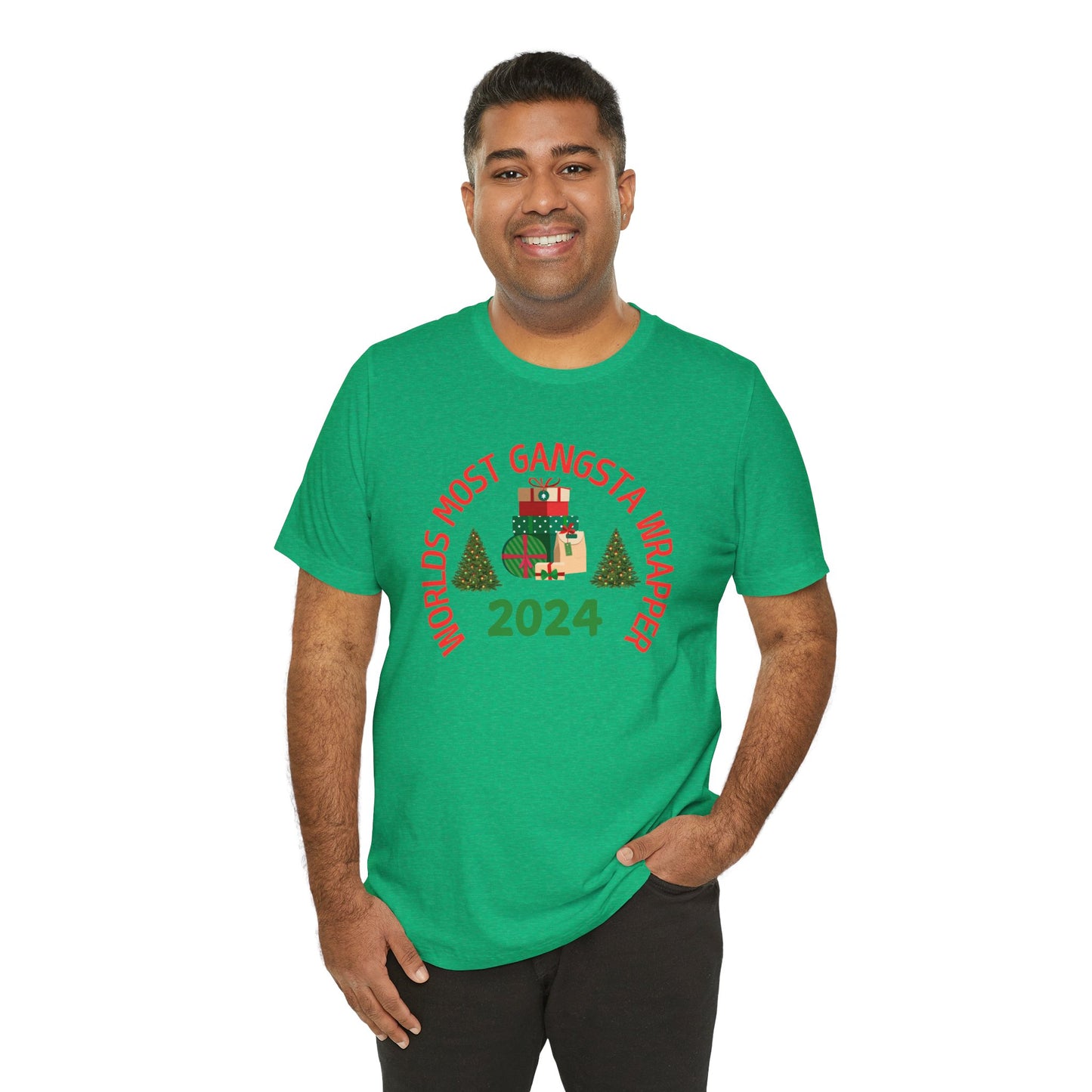 World's Most Gangsta Wrappers Unisex T-Shirt - Fun Holiday Tee 2024