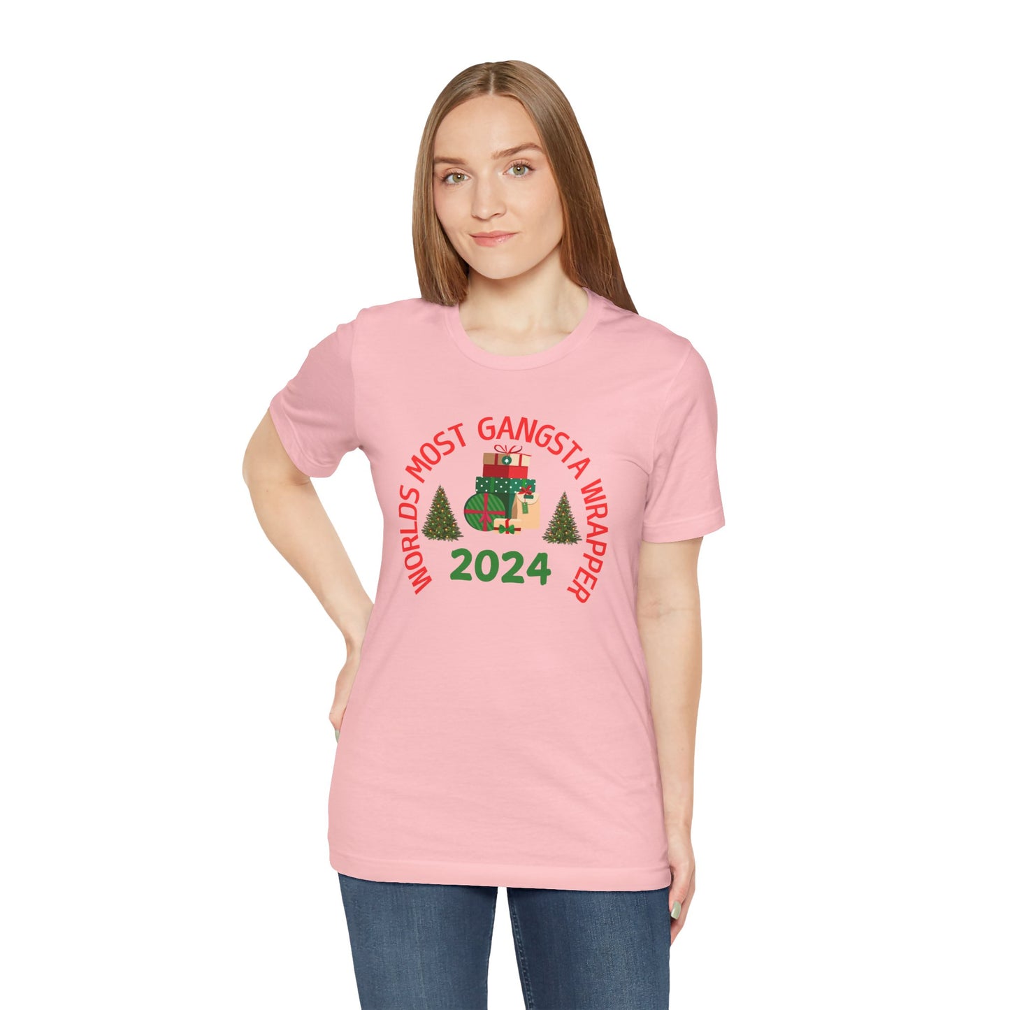 World's Most Gangsta Wrappers Unisex T-Shirt - Fun Holiday Tee 2024