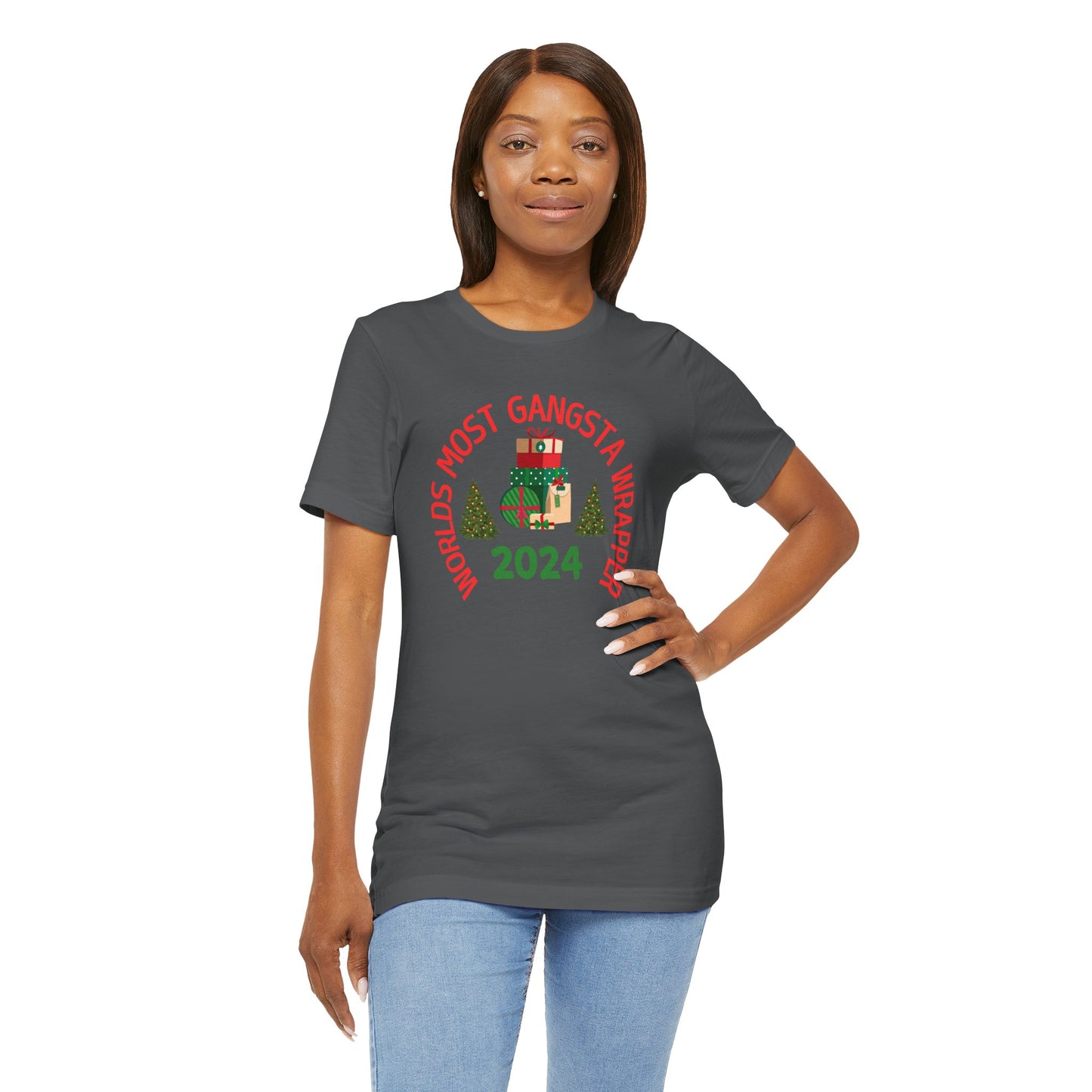 World's Most Gangsta Wrappers Unisex T-Shirt - Fun Holiday Tee 2024