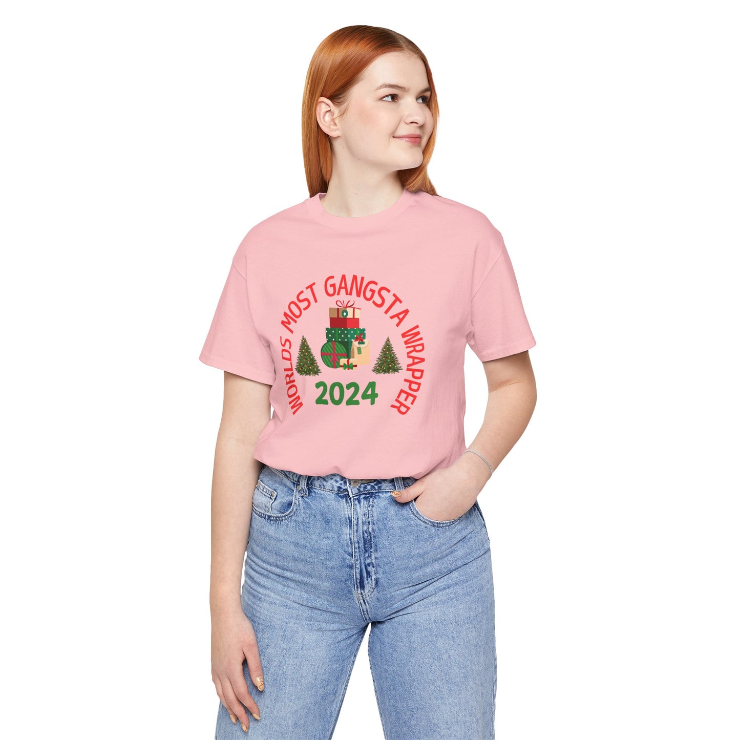 World's Most Gangsta Wrappers Unisex T-Shirt - Fun Holiday Tee 2024