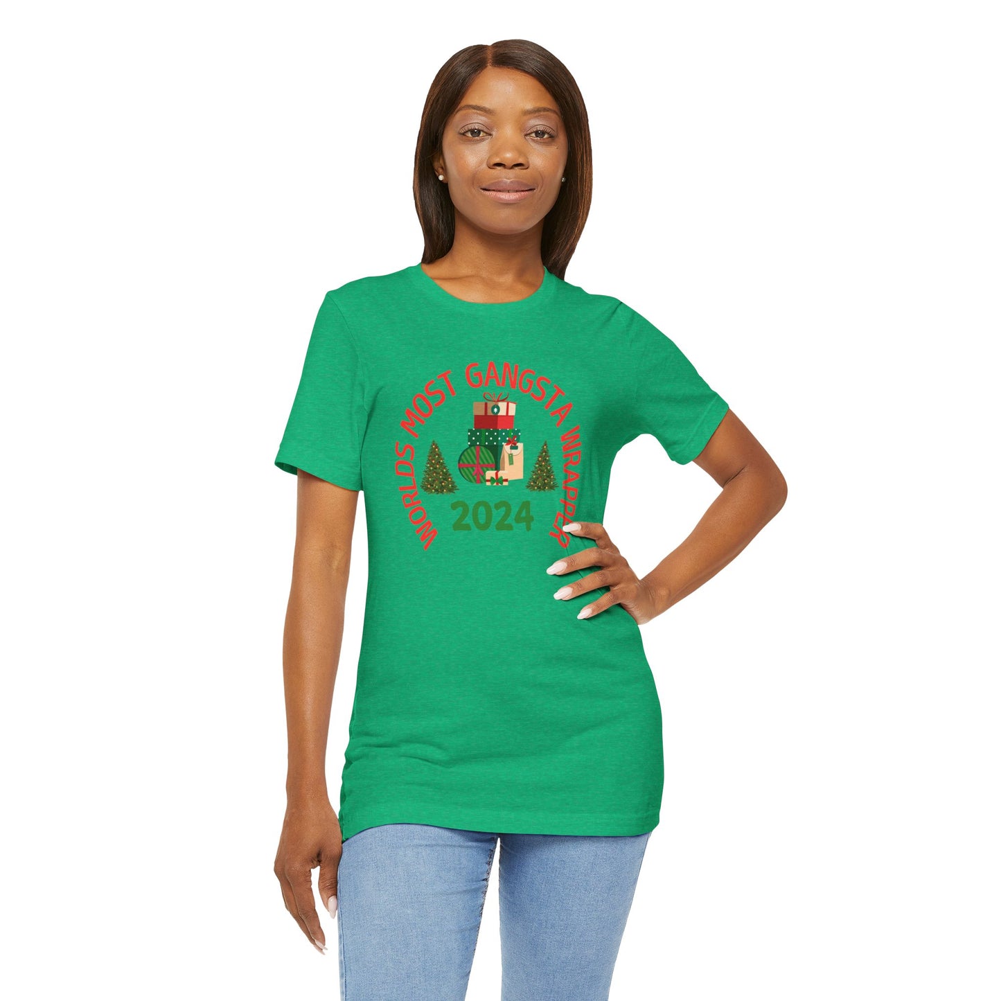 World's Most Gangsta Wrappers Unisex T-Shirt - Fun Holiday Tee 2024