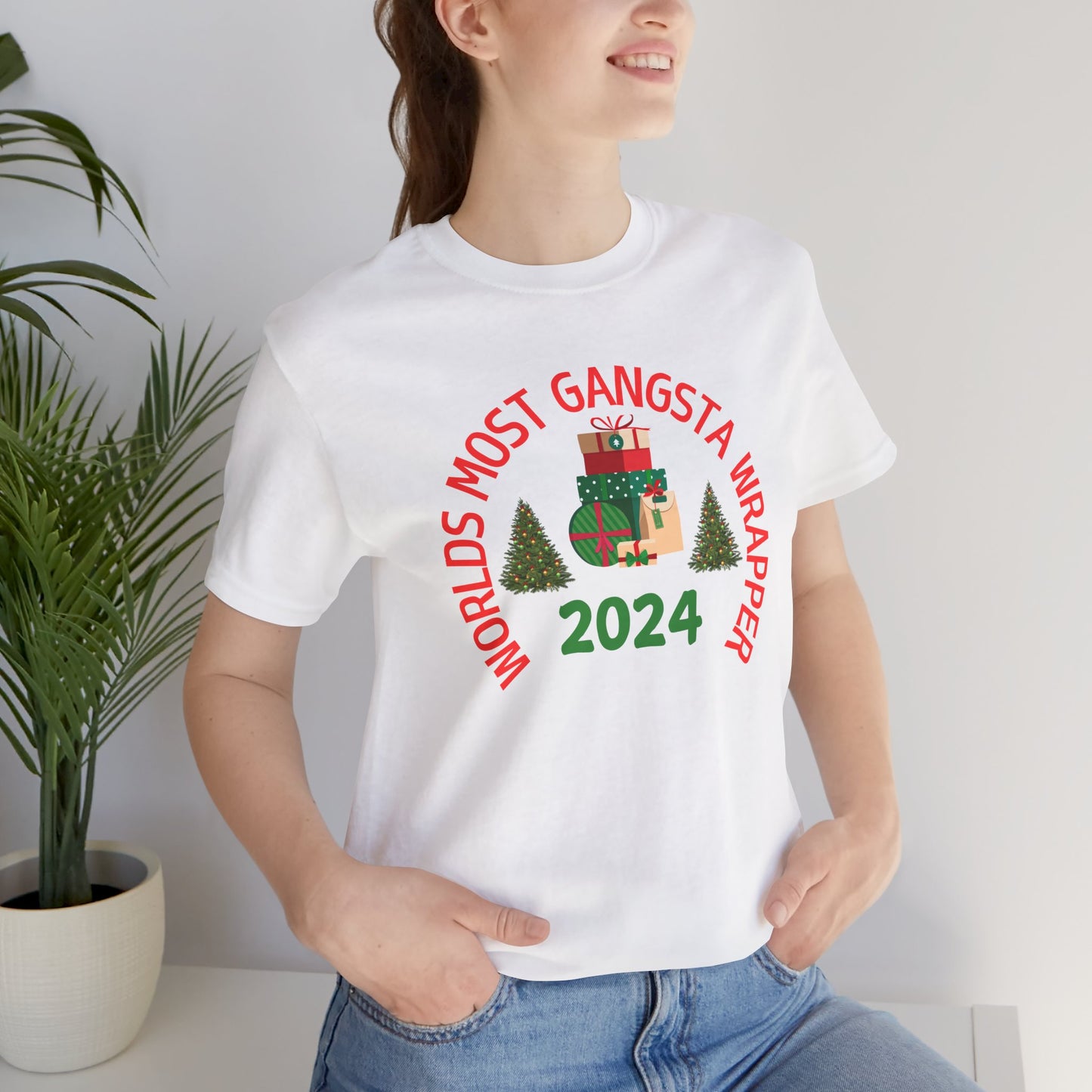 World's Most Gangsta Wrappers Unisex T-Shirt - Fun Holiday Tee 2024