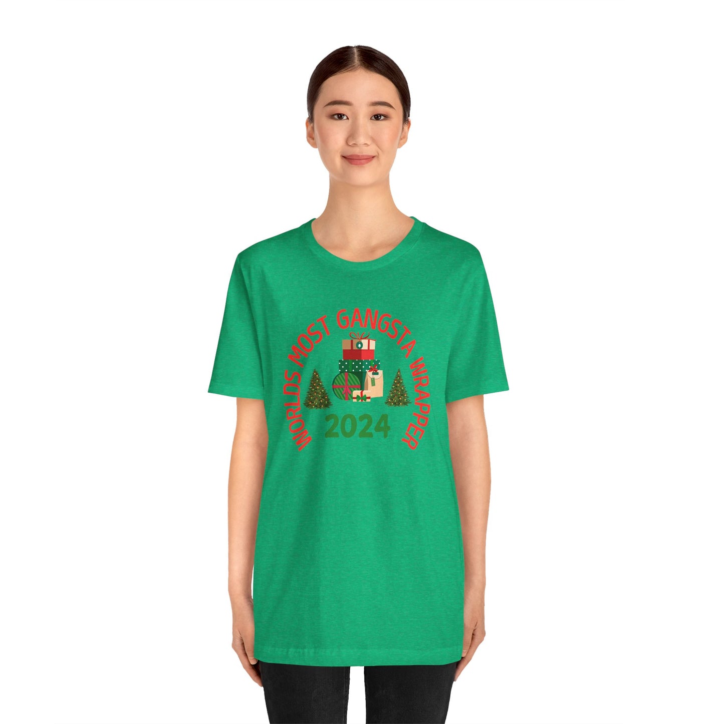 World's Most Gangsta Wrappers Unisex T-Shirt - Fun Holiday Tee 2024