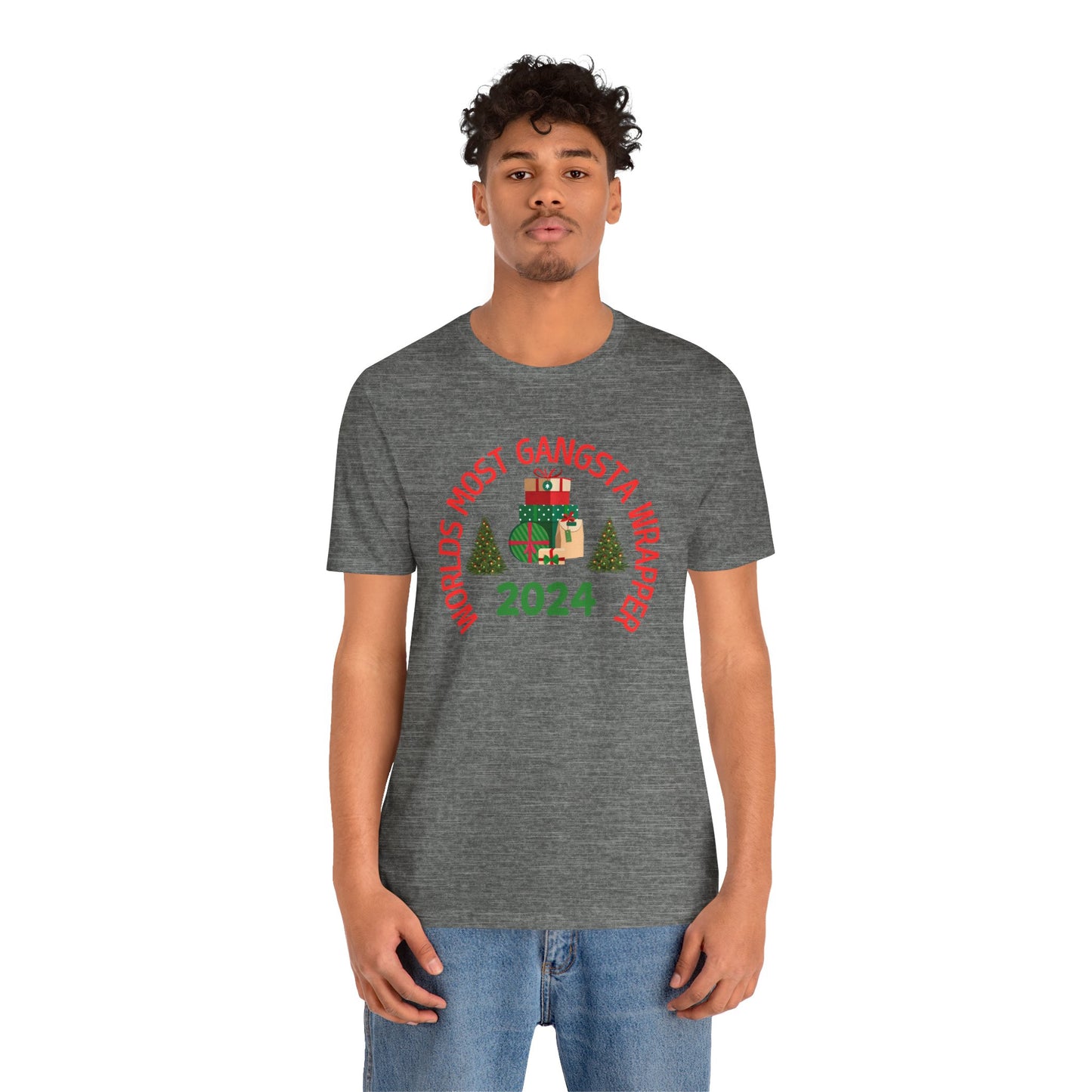 World's Most Gangsta Wrappers Unisex T-Shirt - Fun Holiday Tee 2024