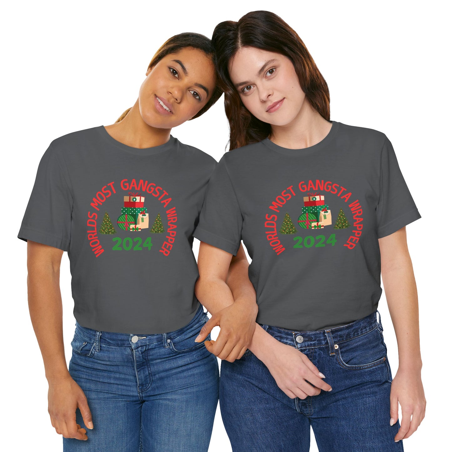 World's Most Gangsta Wrappers Unisex T-Shirt - Fun Holiday Tee 2024