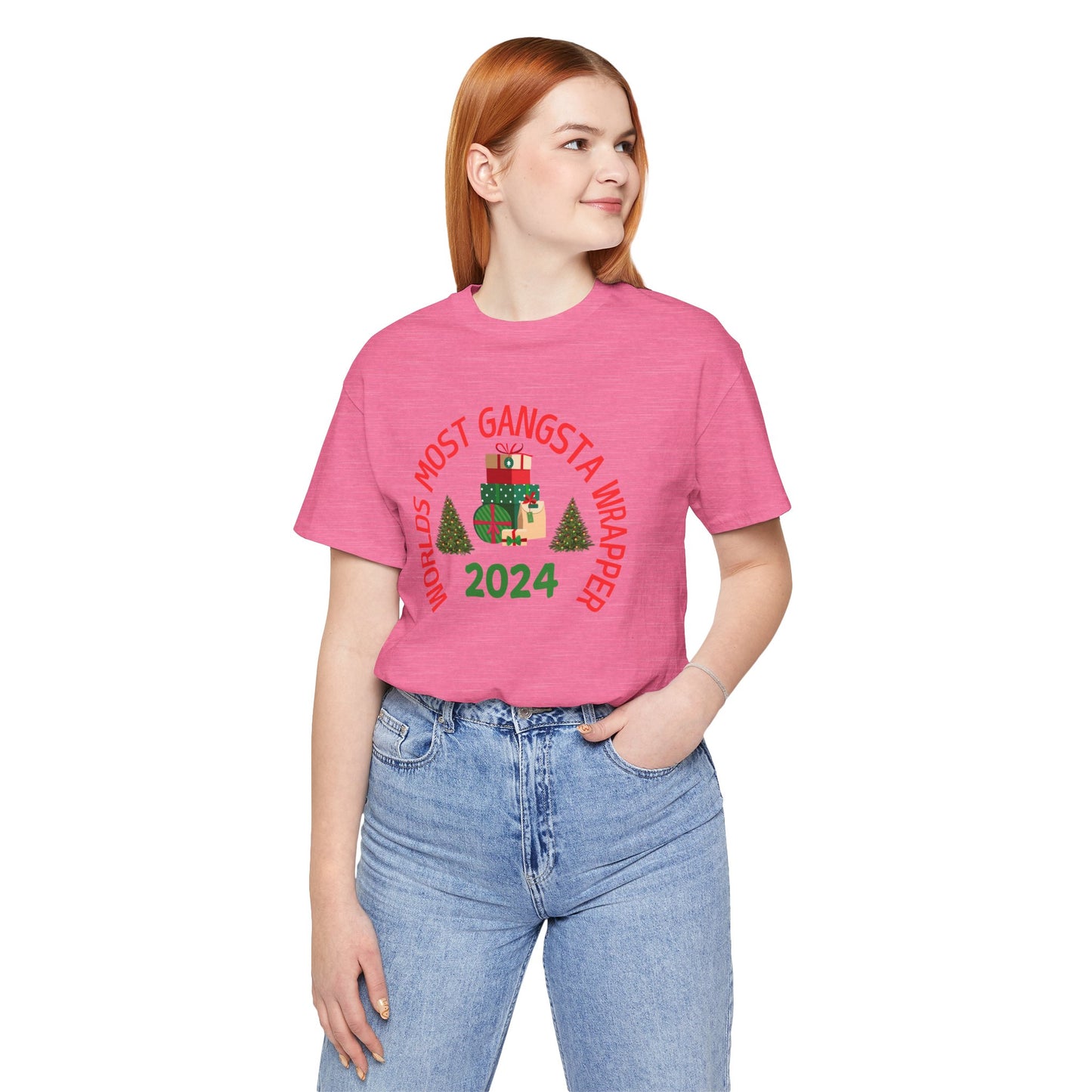 World's Most Gangsta Wrappers Unisex T-Shirt - Fun Holiday Tee 2024
