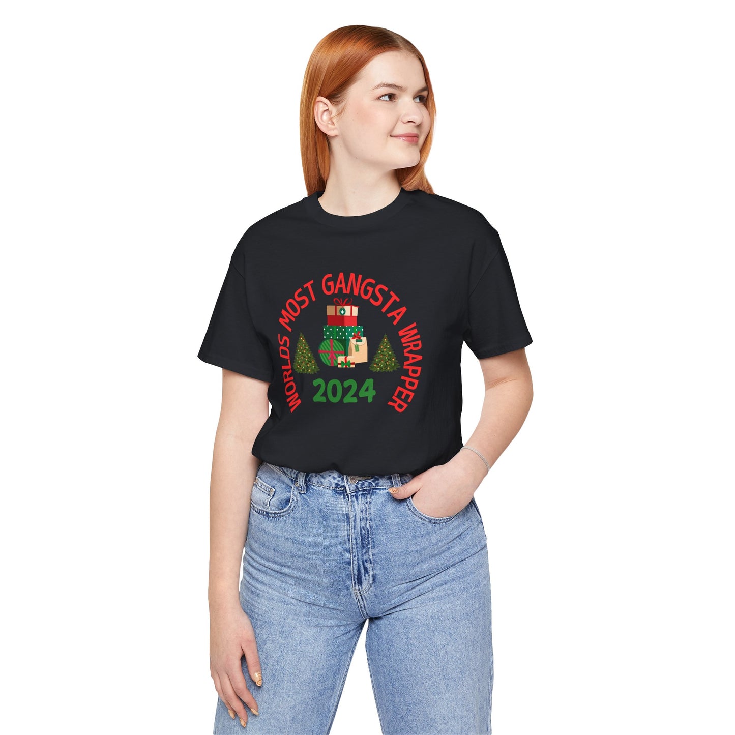 World's Most Gangsta Wrappers Unisex T-Shirt - Fun Holiday Tee 2024