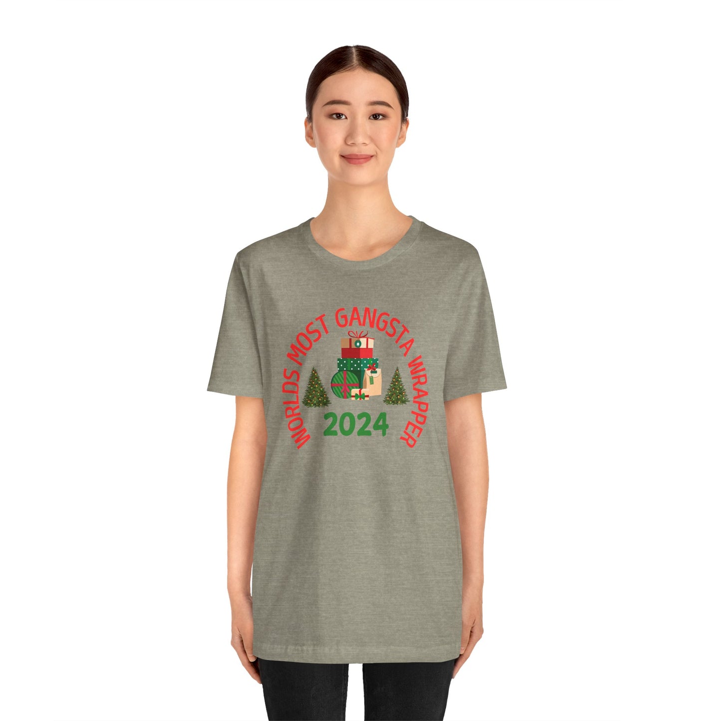 World's Most Gangsta Wrappers Unisex T-Shirt - Fun Holiday Tee 2024