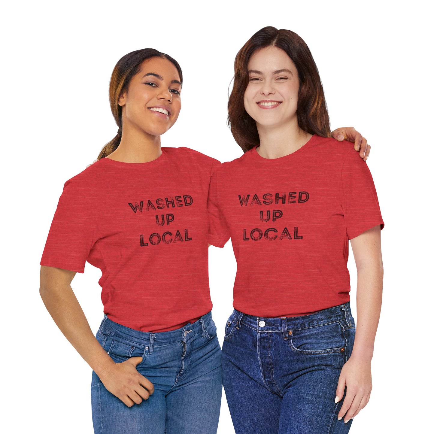 Washed Up Local Unisex Tee - Trendy Graphic T-Shirt for Locals