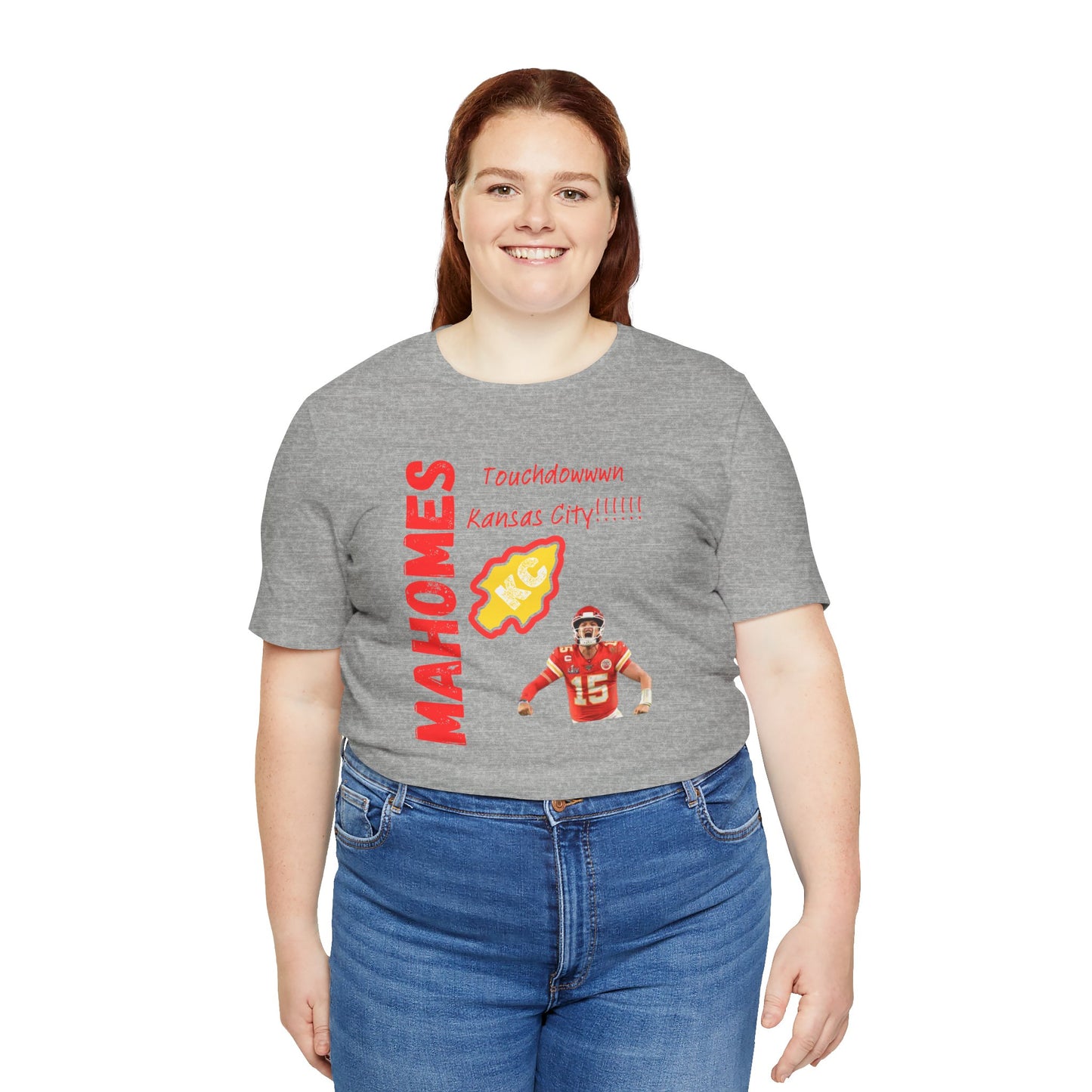 Kansas City Mahomes Touchdown Tee - Unisex Jersey Short Sleeve Shirt