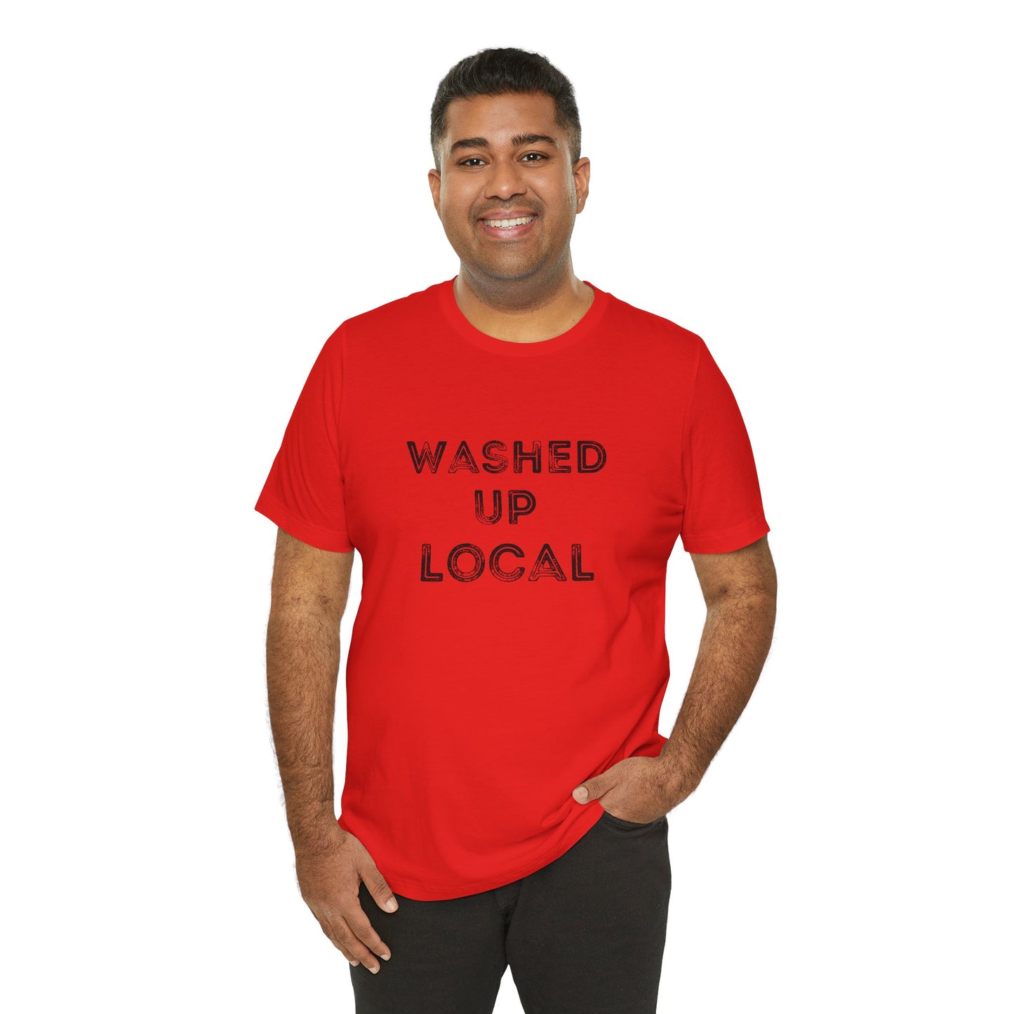 Washed Up Local Unisex Tee - Trendy Graphic T-Shirt for Locals