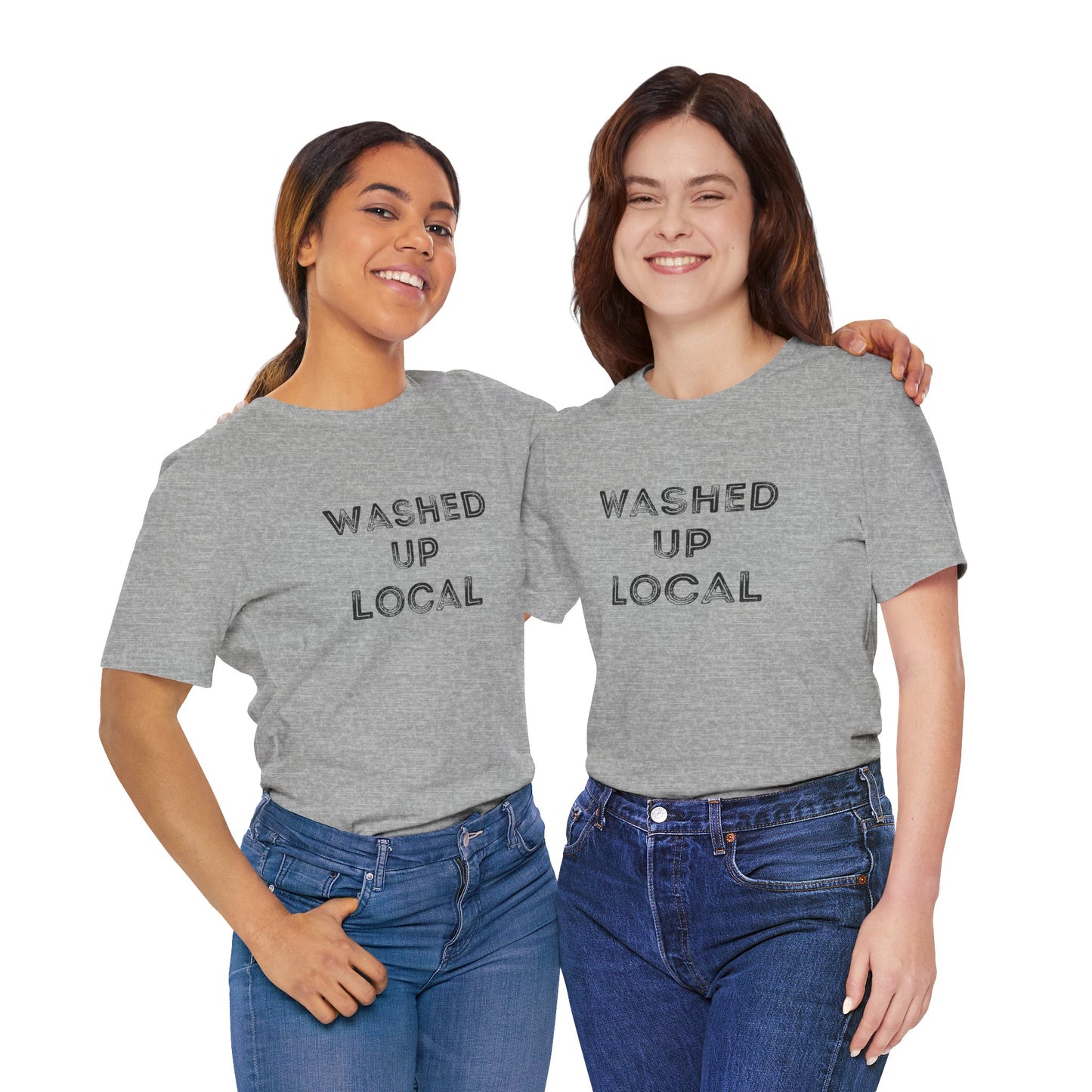 Washed Up Local Unisex Tee - Trendy Graphic T-Shirt for Locals