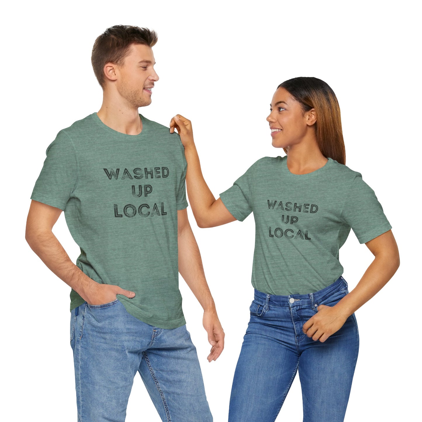 Washed Up Local Unisex Tee - Trendy Graphic T-Shirt for Locals
