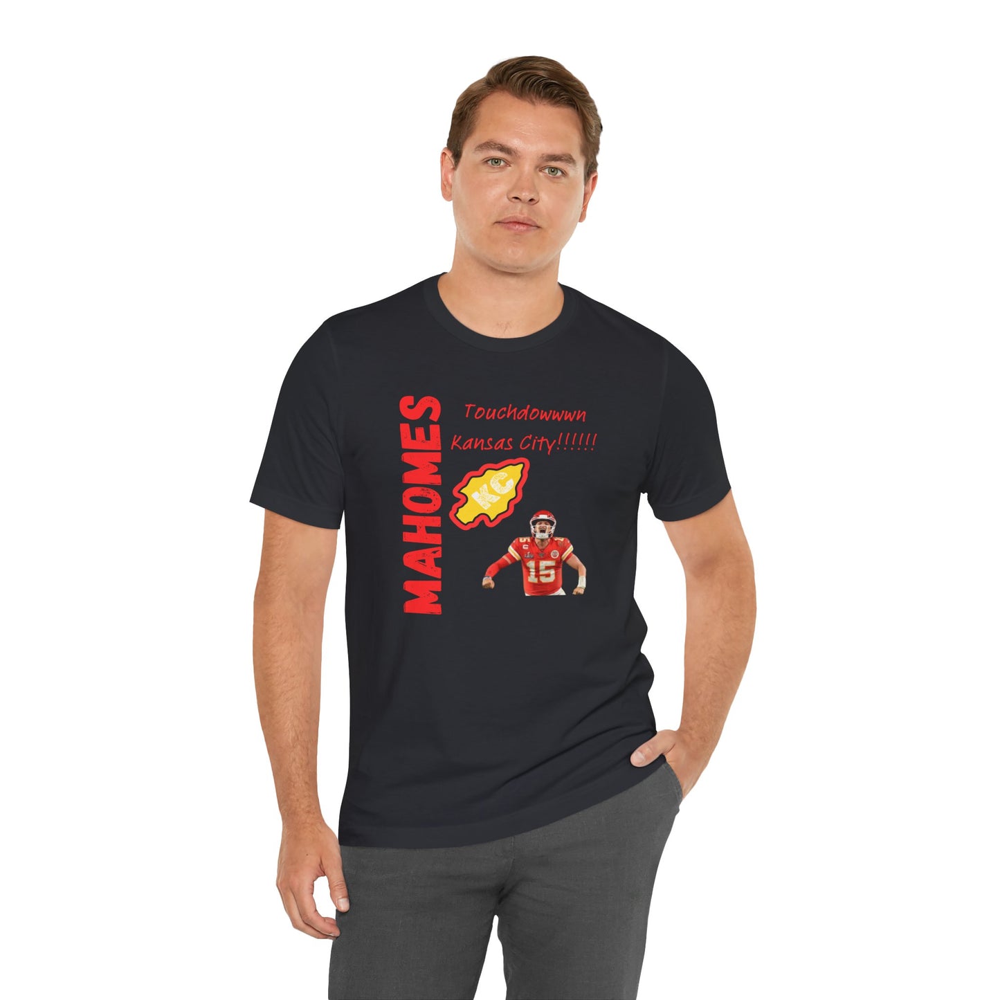 Kansas City Mahomes Touchdown Tee - Unisex Jersey Short Sleeve Shirt