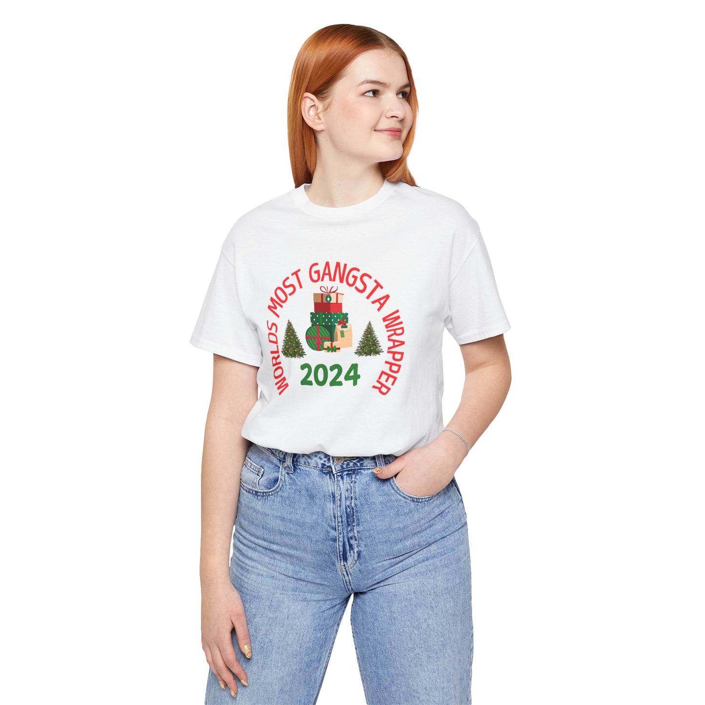 World's Most Gangsta Wrappers Unisex T-Shirt - Fun Holiday Tee 2024