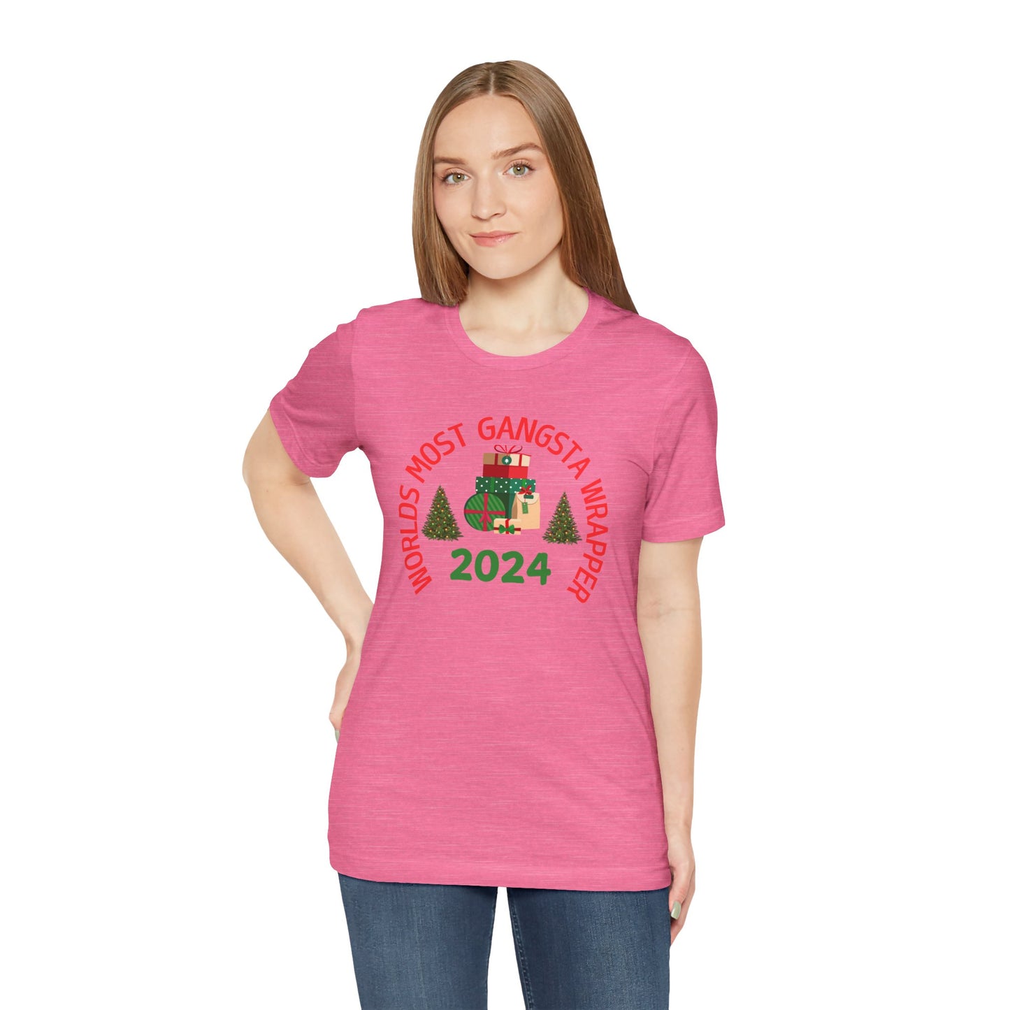 World's Most Gangsta Wrappers Unisex T-Shirt - Fun Holiday Tee 2024