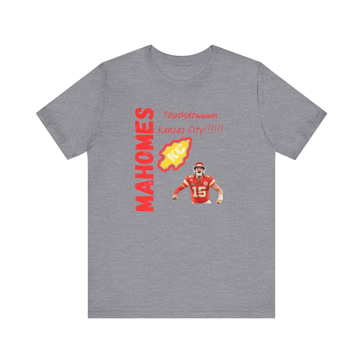 Kansas City Mahomes Touchdown Tee - Unisex Jersey Short Sleeve Shirt