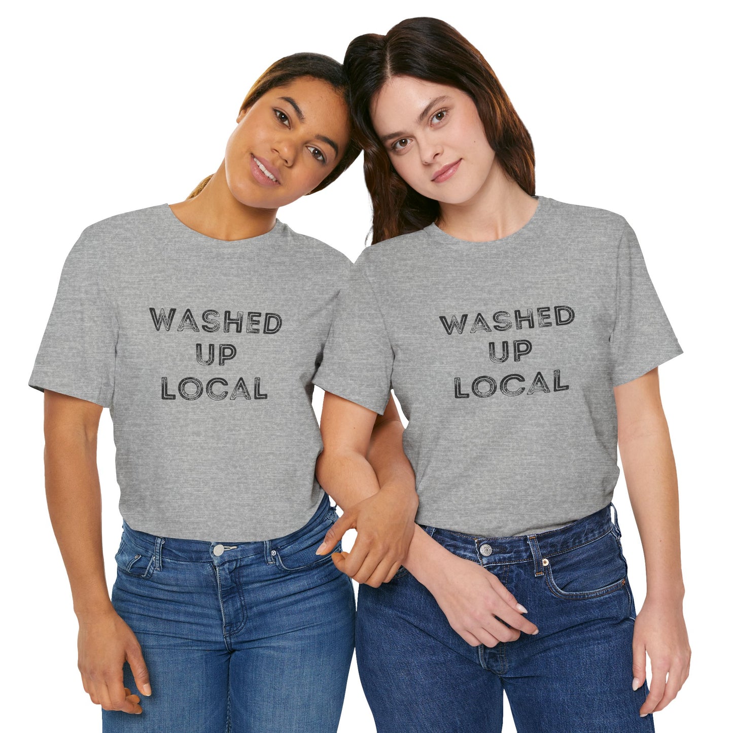 Washed Up Local Unisex Tee - Trendy Graphic T-Shirt for Locals