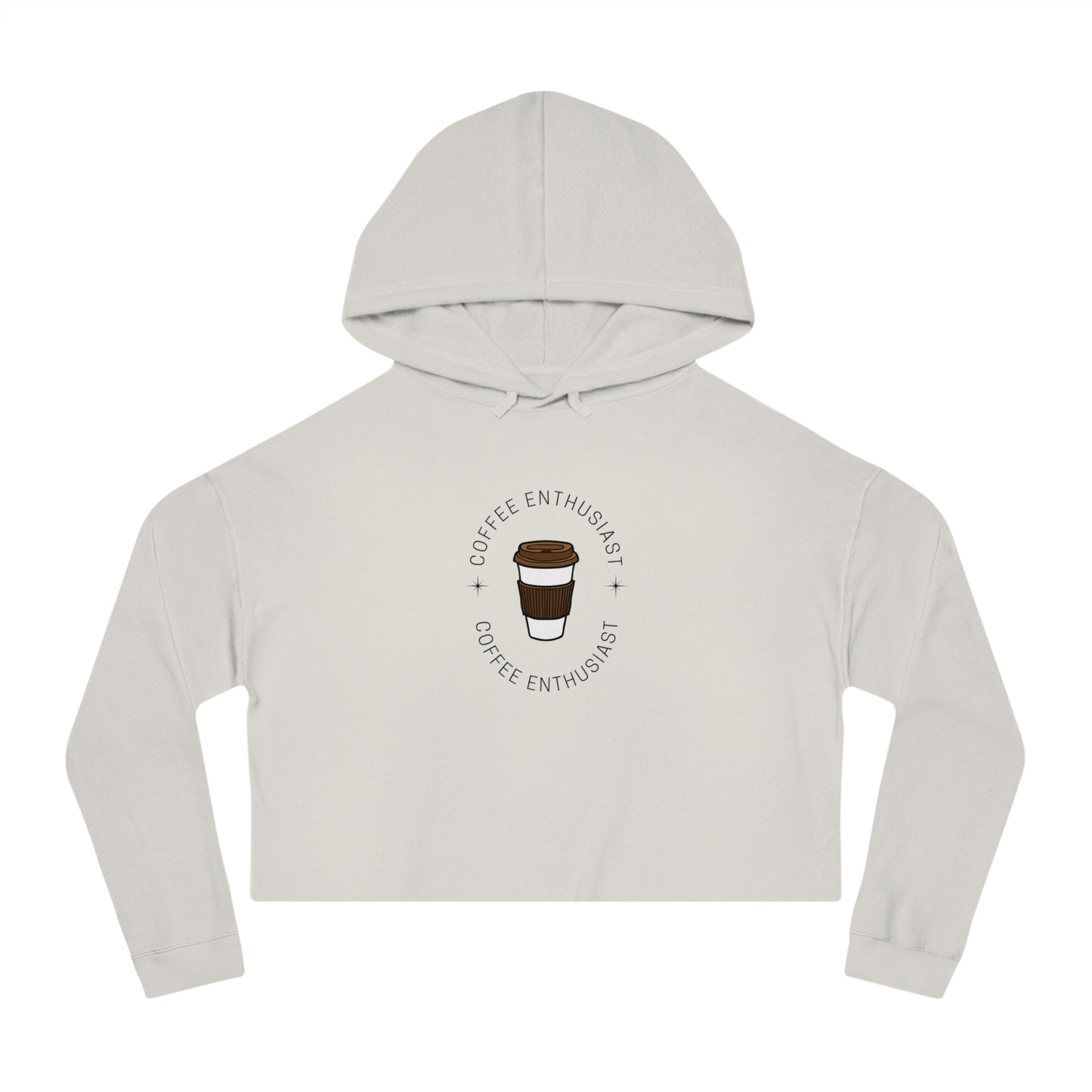 Women’s Coffee Cropped Hooded Sweatshirt