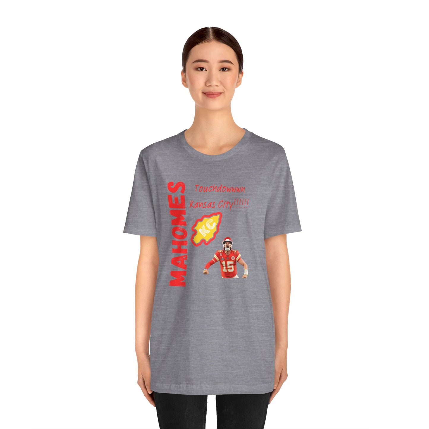 Kansas City Mahomes Touchdown Tee - Unisex Jersey Short Sleeve Shirt