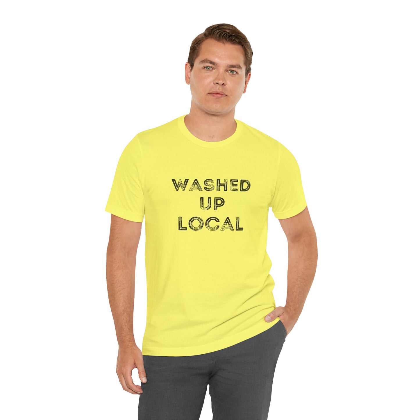 Washed Up Local Unisex Tee - Trendy Graphic T-Shirt for Locals