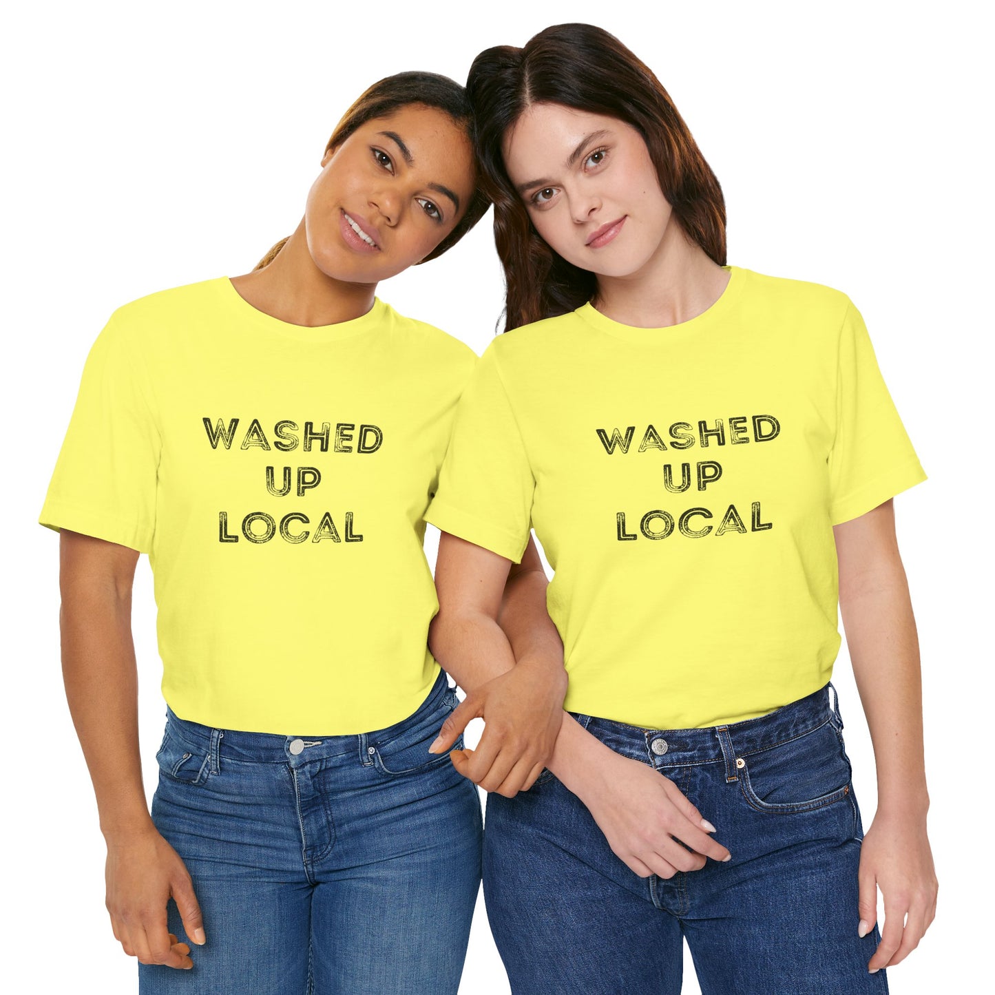 Washed Up Local Unisex Tee - Trendy Graphic T-Shirt for Locals