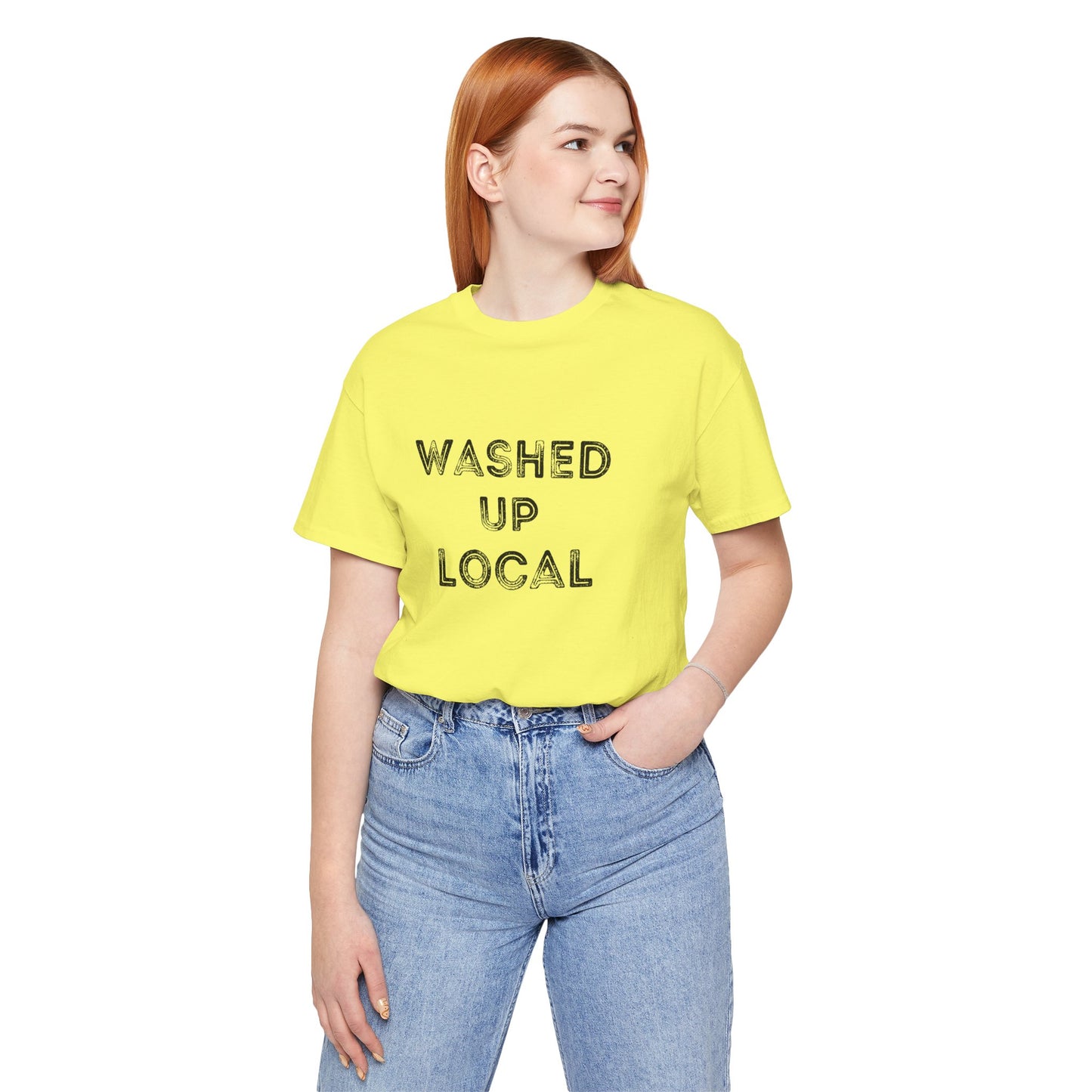 Washed Up Local Unisex Tee - Trendy Graphic T-Shirt for Locals