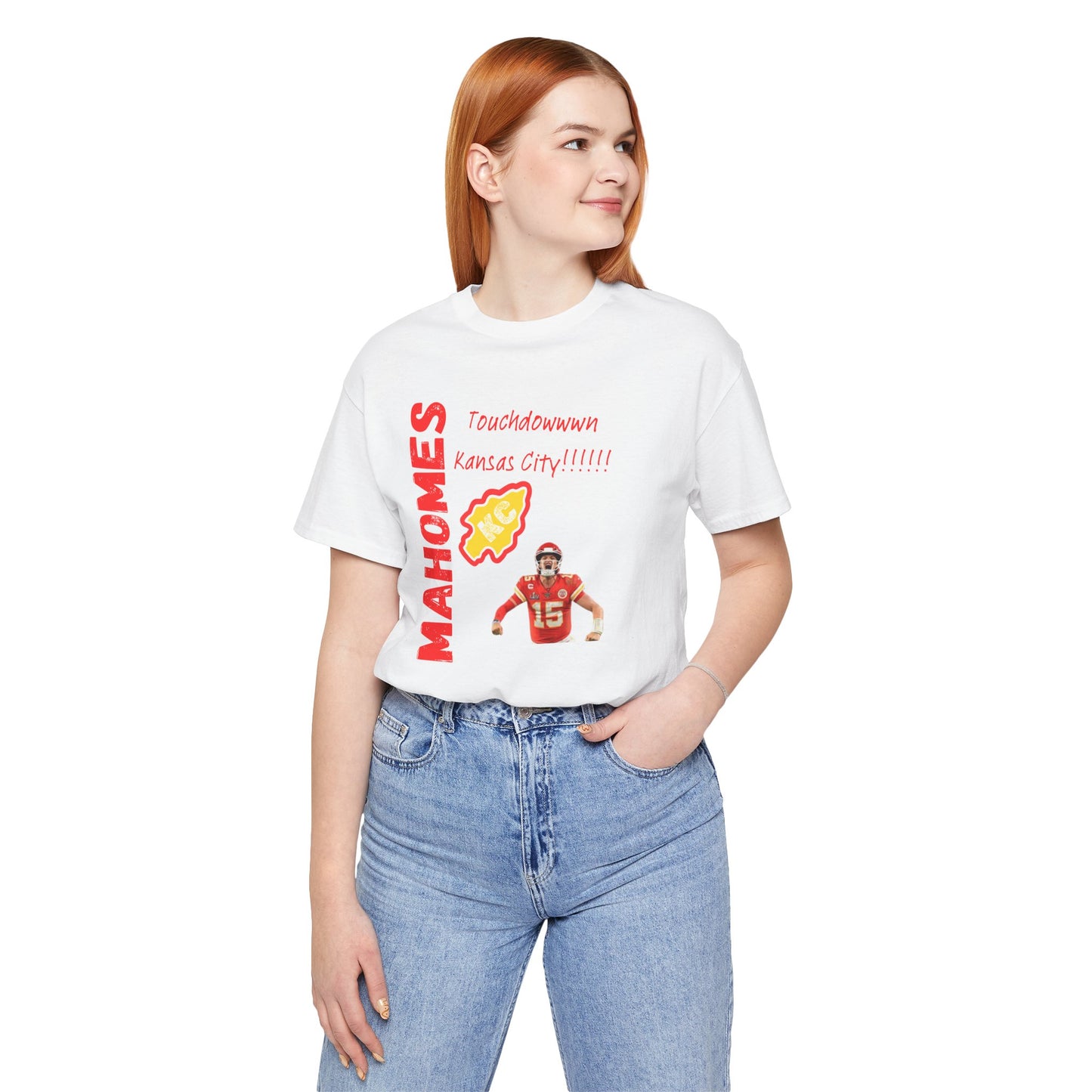 Kansas City Mahomes Touchdown Tee - Unisex Jersey Short Sleeve Shirt