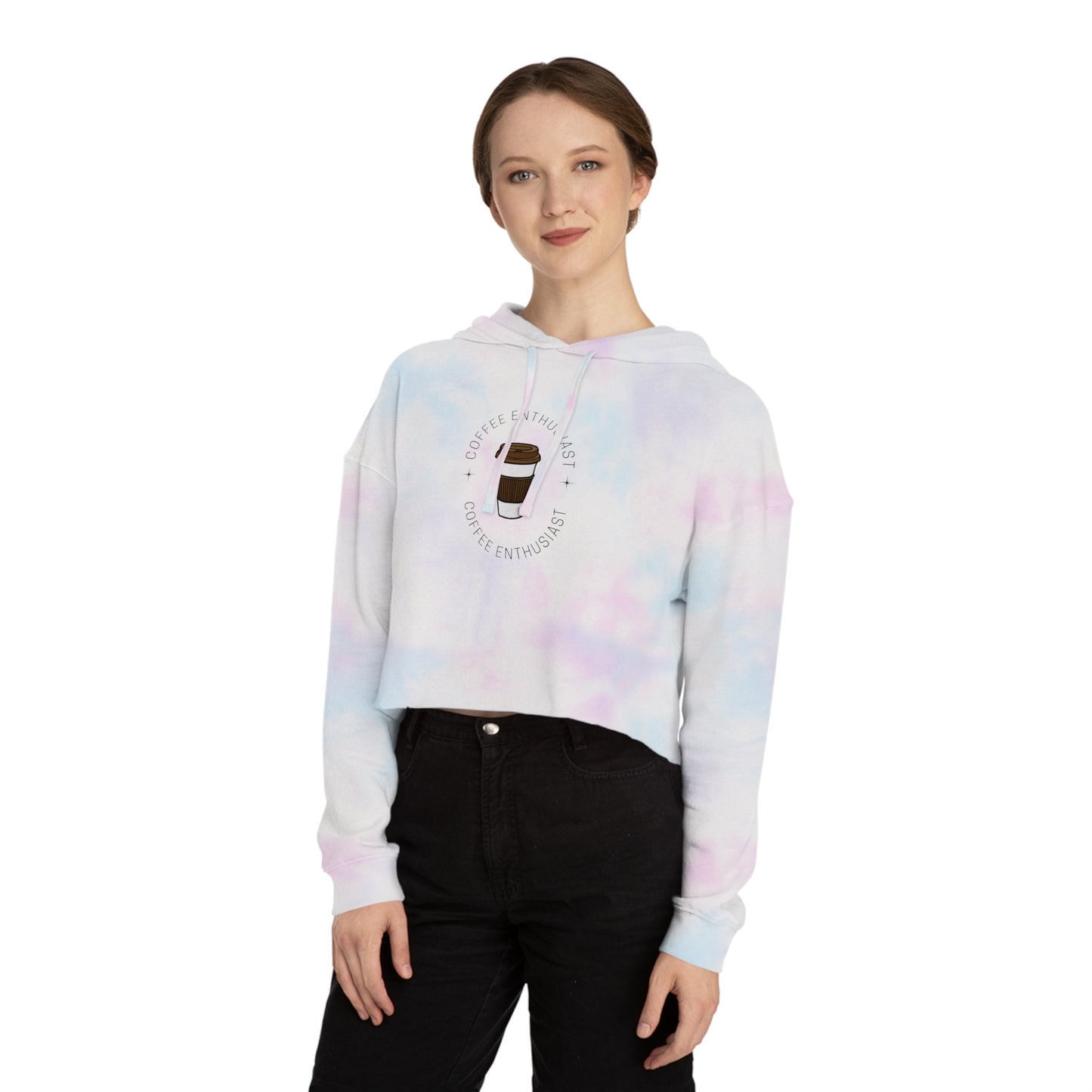 Women’s Coffee Cropped Hooded Sweatshirt