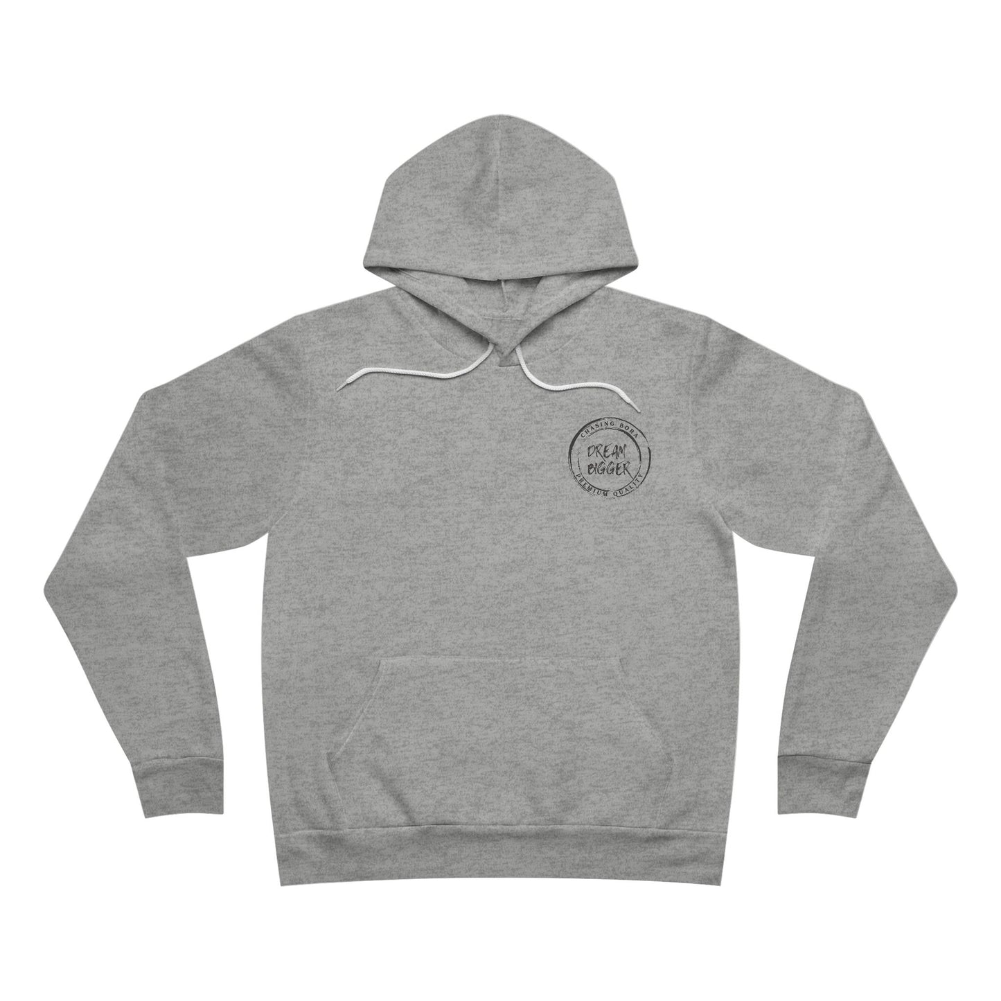 Cozy Dream Bigger Unisex Hoodie with Circular Print - Perfect for Casual Outings and Relaxing Days
