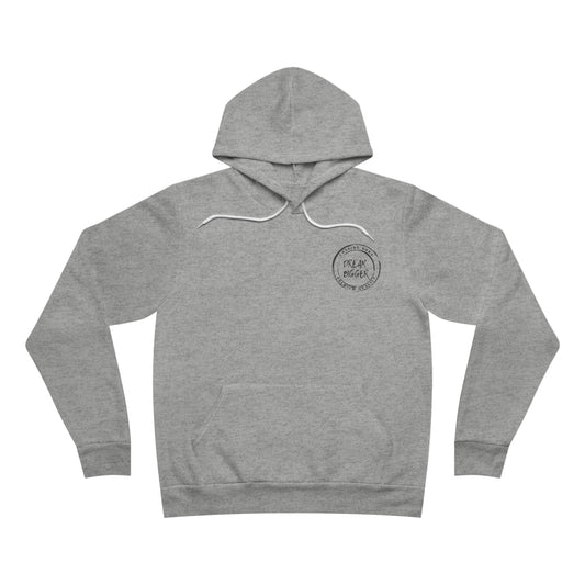 Cozy Dream Bigger Unisex Hoodie with Circular Print - Perfect for Casual Outings and Relaxing Days