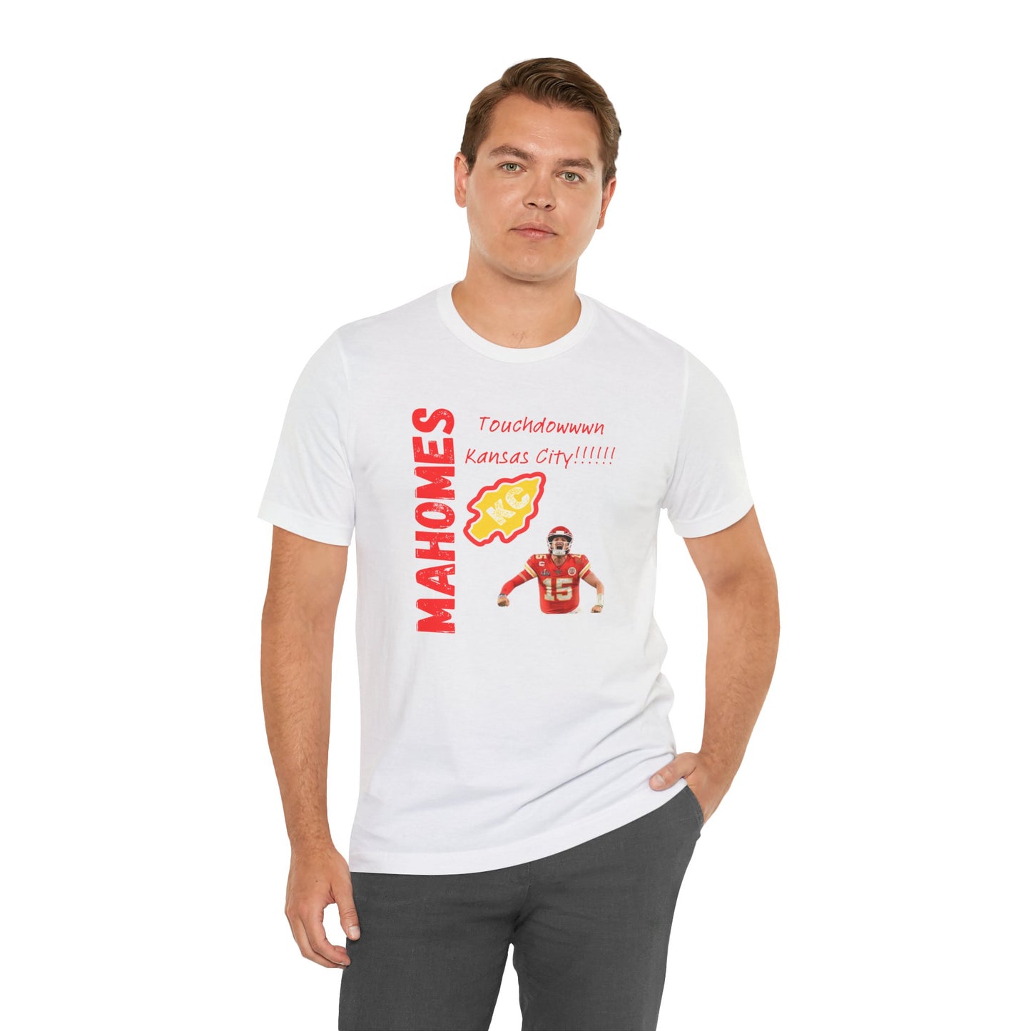 Kansas City Mahomes Touchdown Tee - Unisex Jersey Short Sleeve Shirt