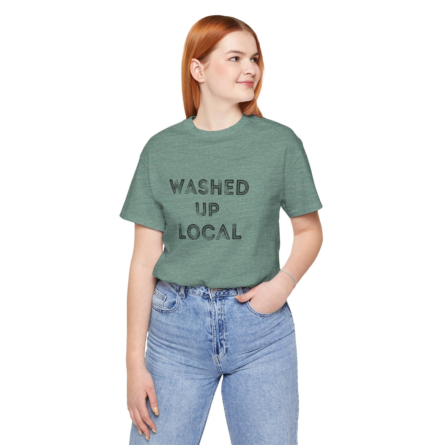 Washed Up Local Unisex Tee - Trendy Graphic T-Shirt for Locals