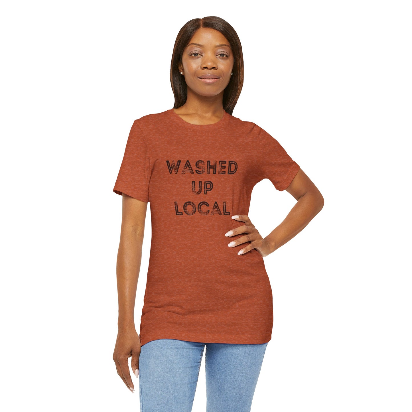 Washed Up Local Unisex Tee - Trendy Graphic T-Shirt for Locals