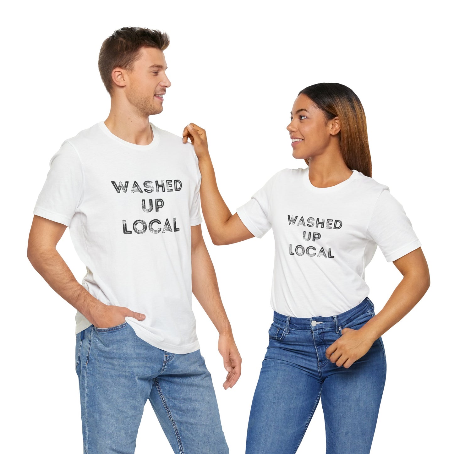 Washed Up Local Unisex Tee - Trendy Graphic T-Shirt for Locals